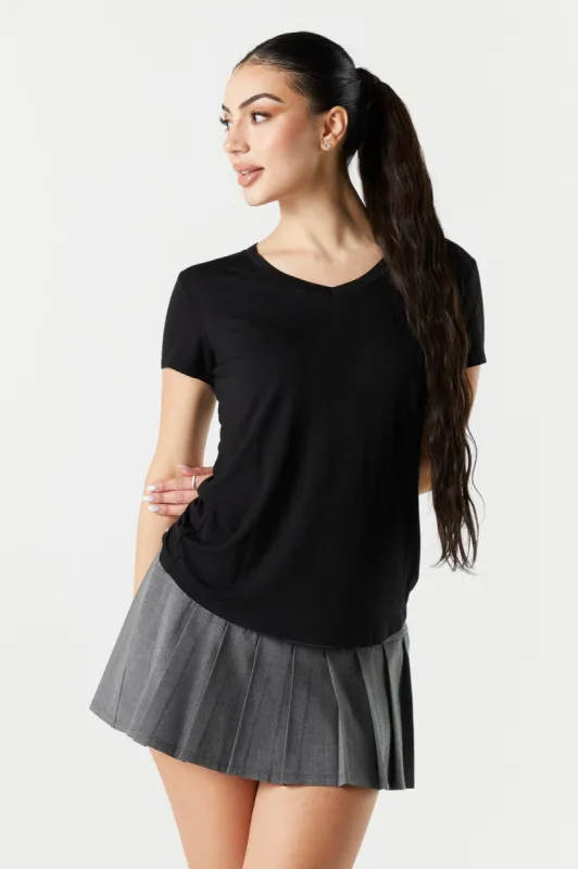 Basic V-Neck Pocket T-Shirt sold by Urban Planet