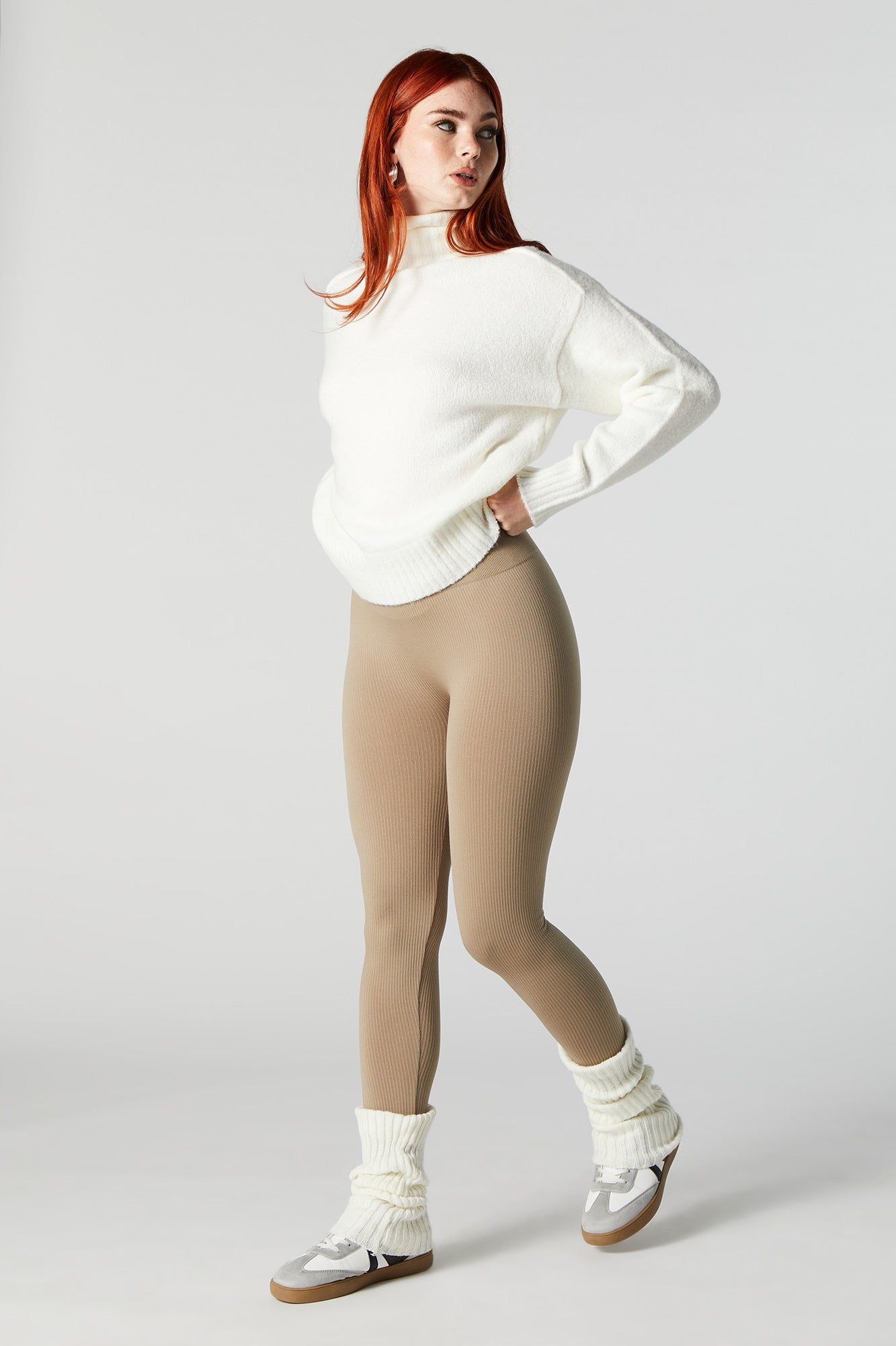 Ribbed Fleeceback Legging sold by Urban Planet