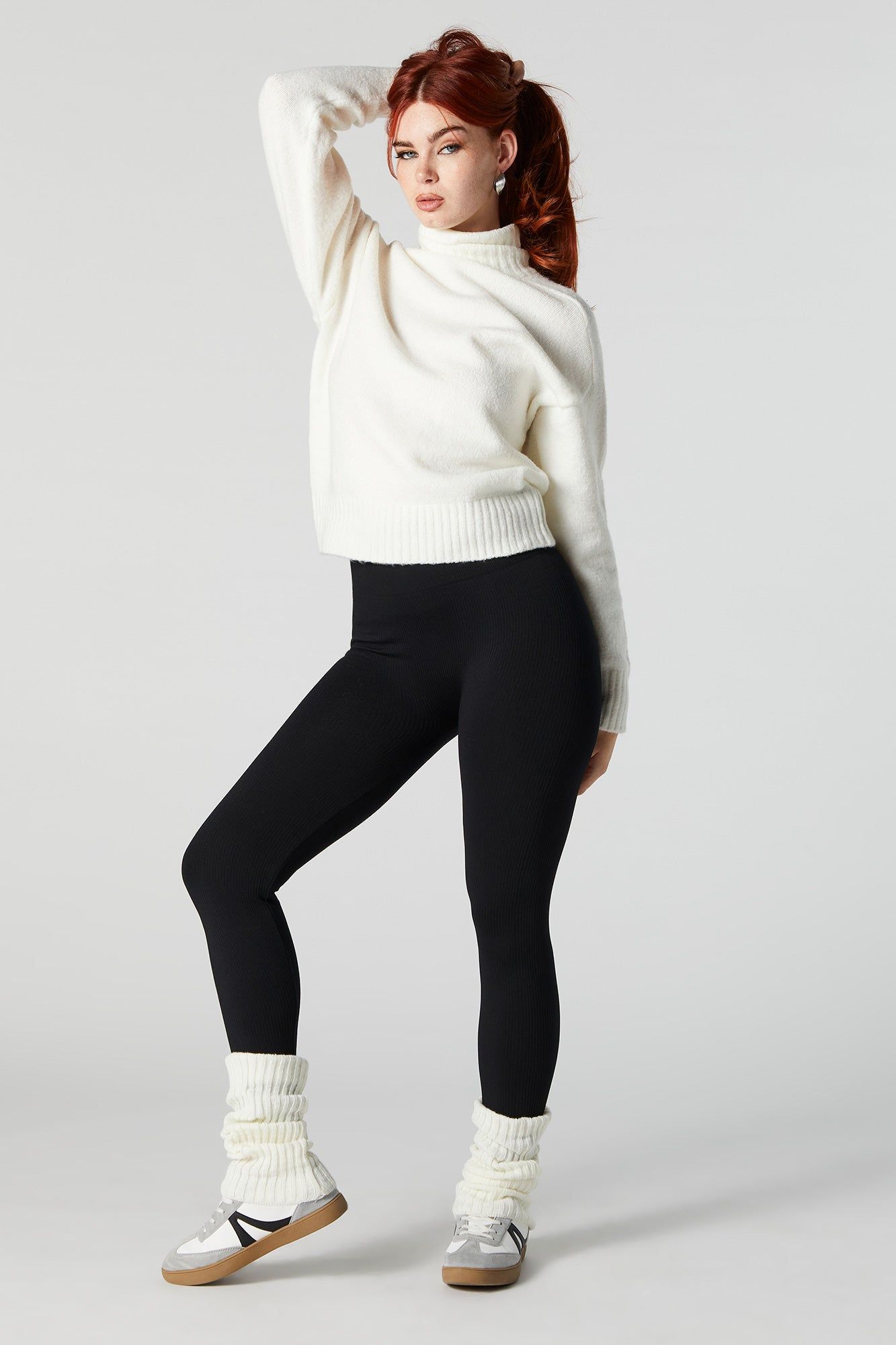 Ribbed Fleeceback Legging sold by Urban Planet product image thumbnail 4