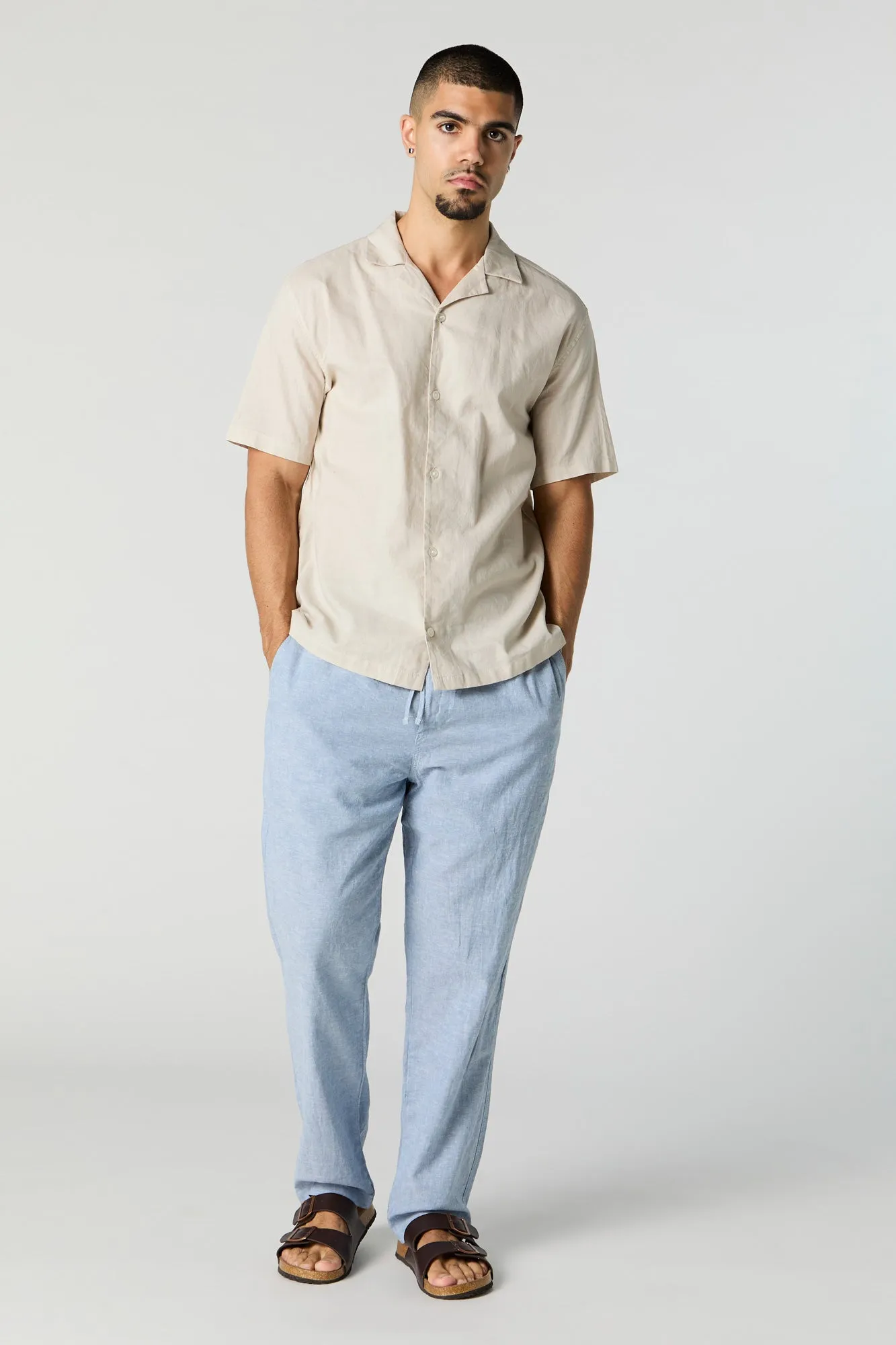 Pantalon décontracté en lin sold by Urban Planet product image thumbnail 5