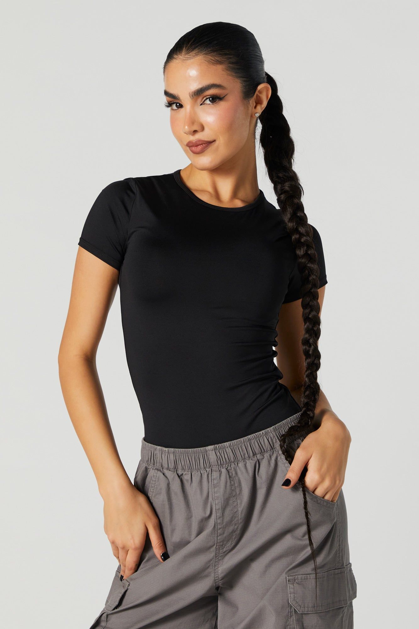 Maillot ras du cou profilé à manches courtes sold by Urban Planet