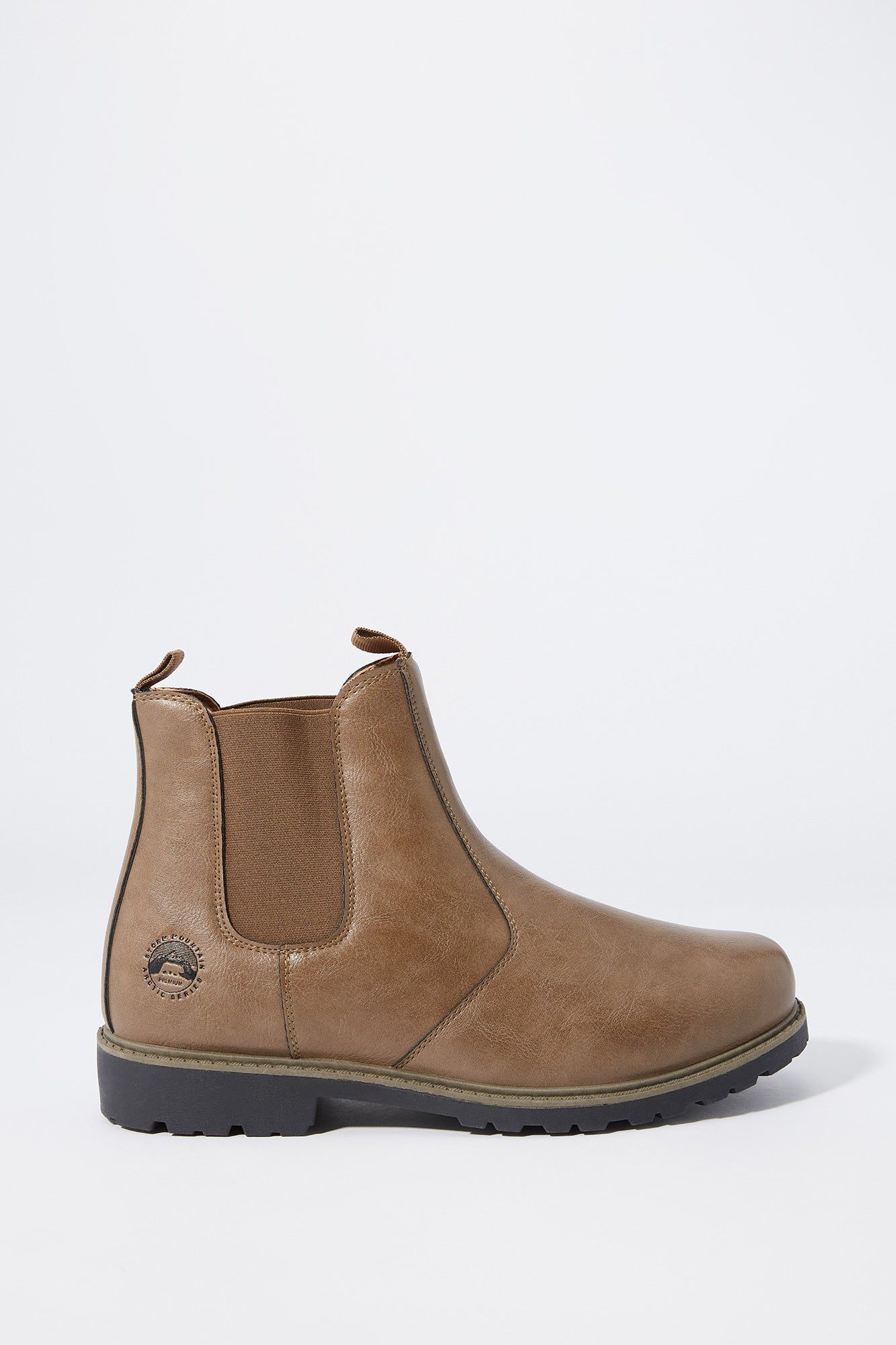 Faux Leather Chelsea Lug Boot sold by Urban Planet