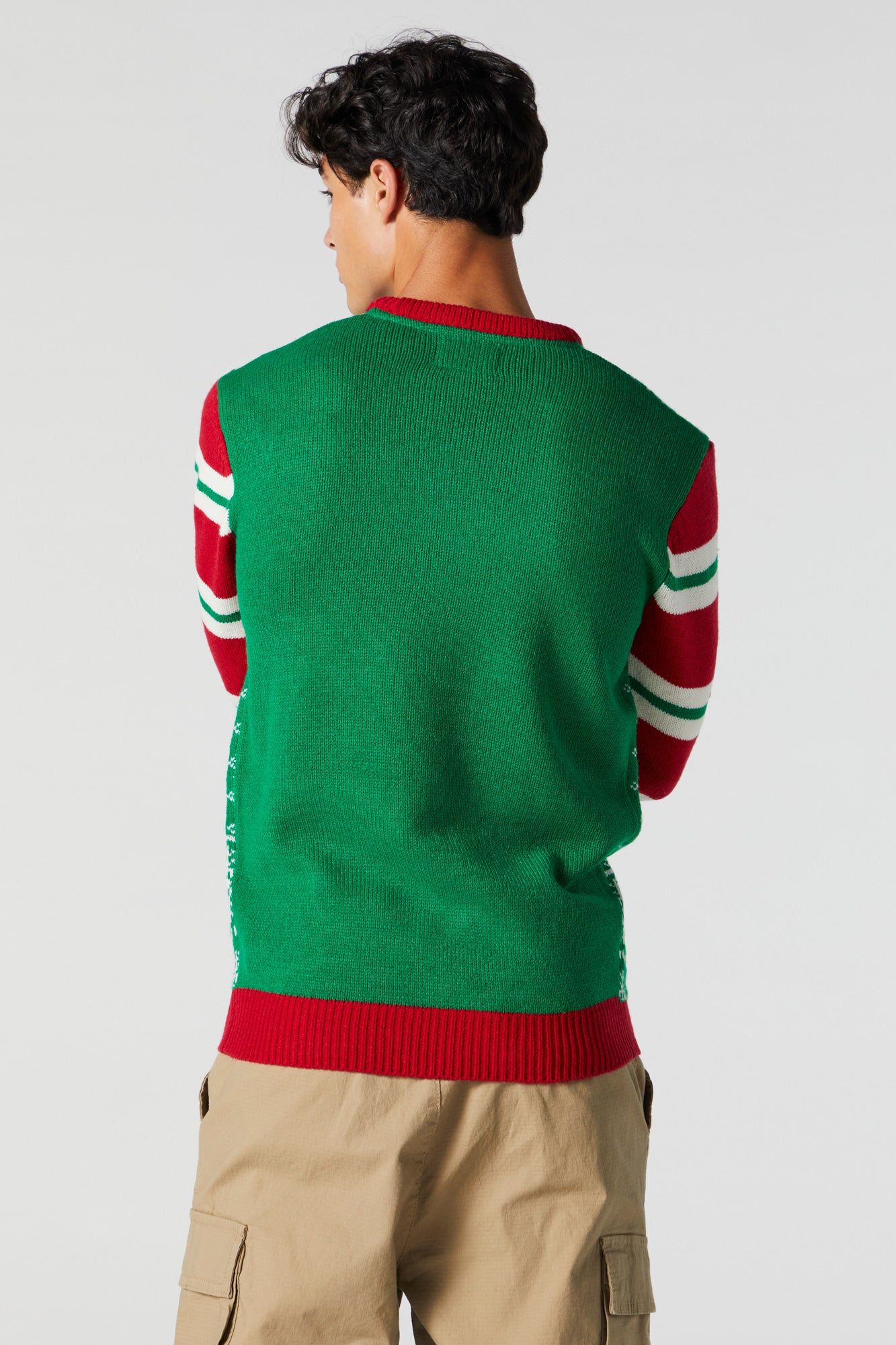 Furry Pug Embroidered Xmas Sweater sold by Urban Planet product image thumbnail 3