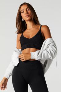 Seamless Ribbed V-Neck Bralette sold by Urban Planet