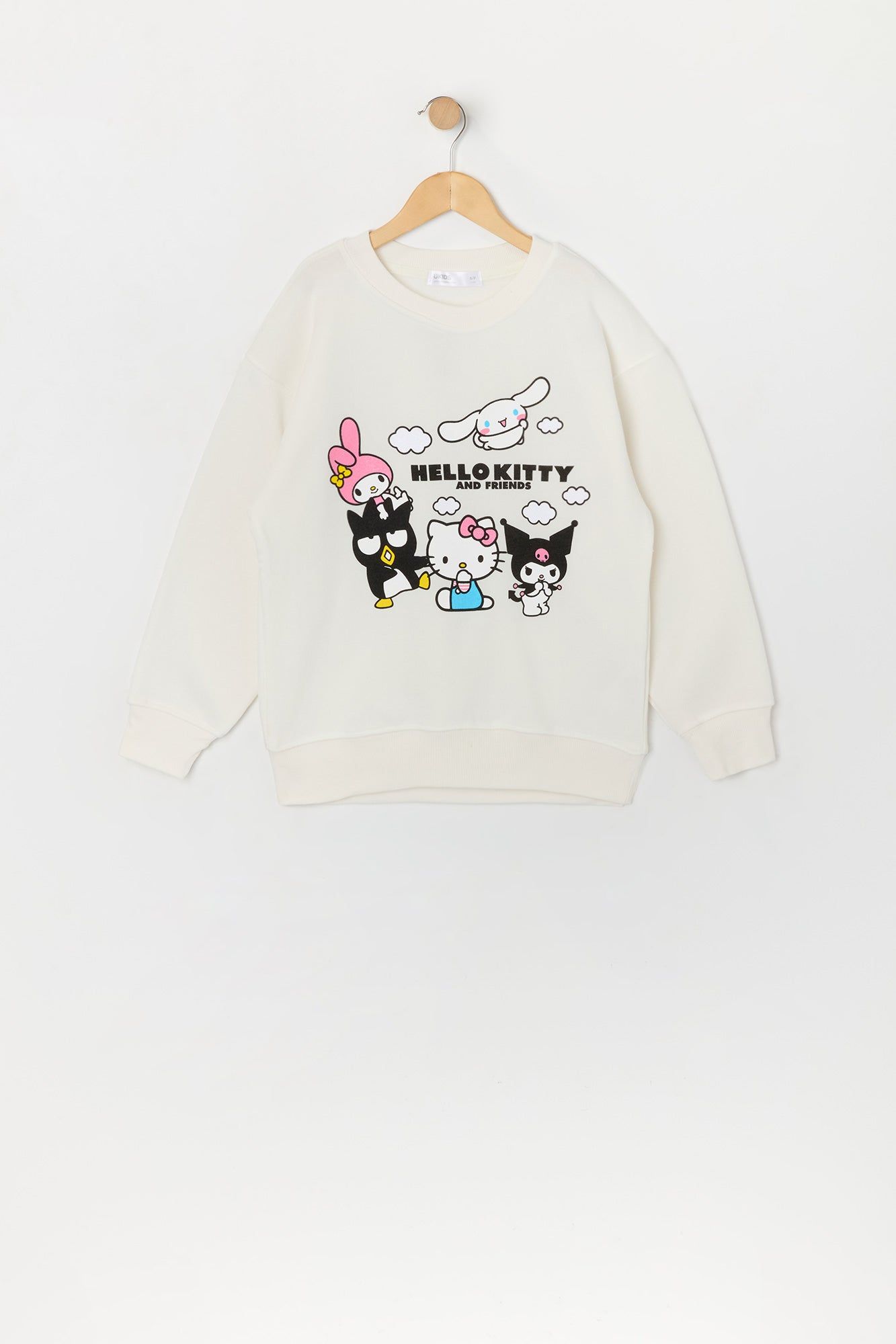 Girls Hello Kitty Crew Graphic Oversized Sweatshirt sold by Urban Planet