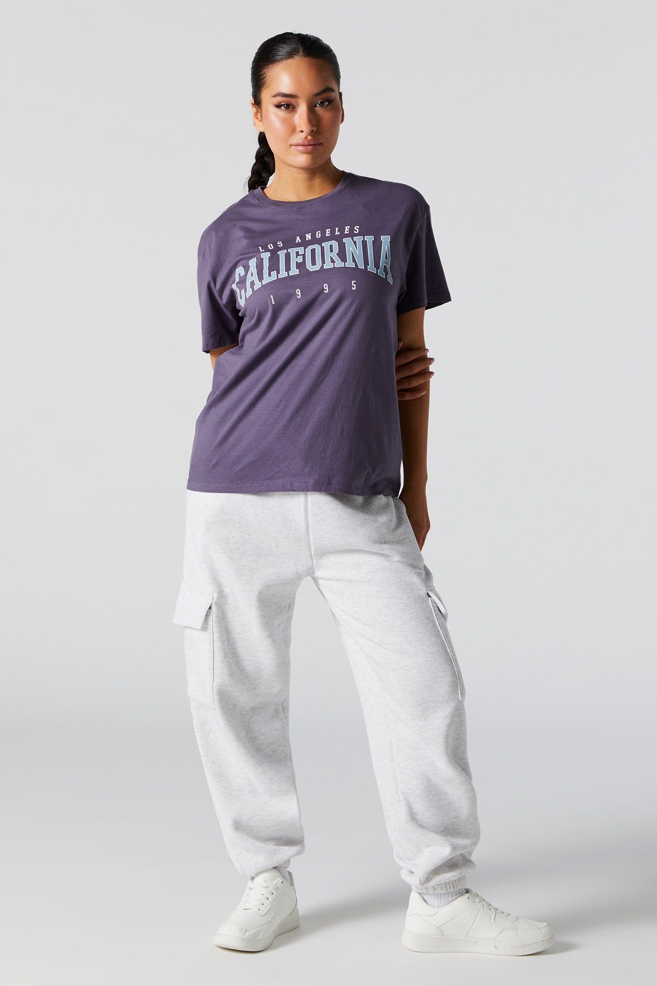 T-shirt de coupe garçonne à imprimé California sold by Urban Planet