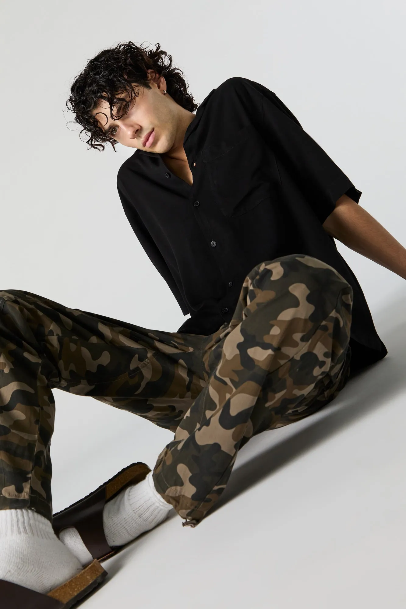 Camo Bungee Cord Cargo Pant sold by Urban Planet