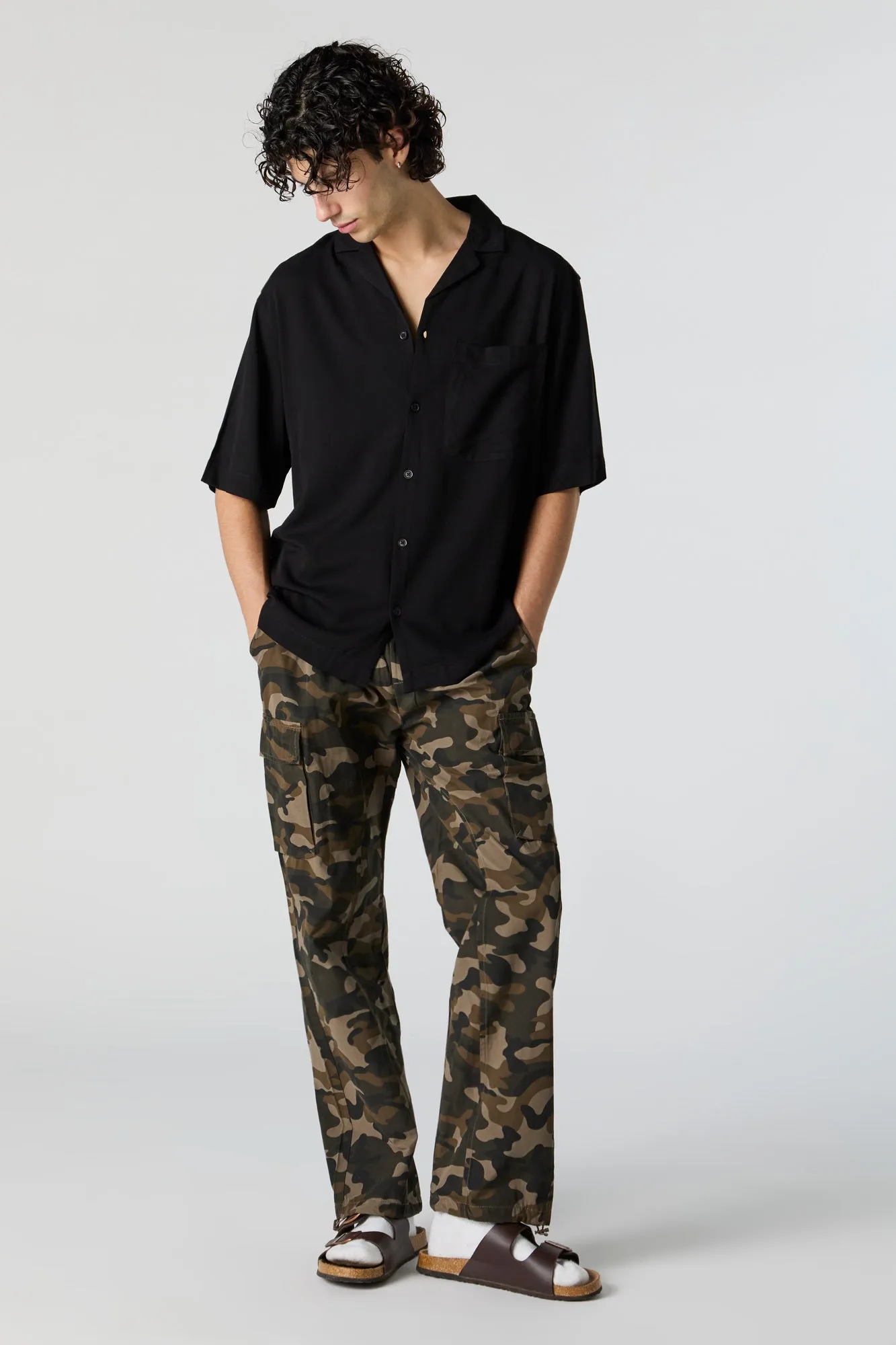 Camo Bungee Cord Cargo Pant sold by Urban Planet product image thumbnail 3