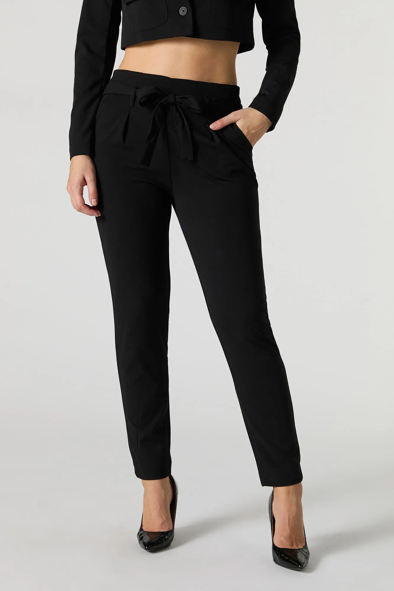 Belted Slim Dress Pant sold by Urban Planet product image thumbnail 5