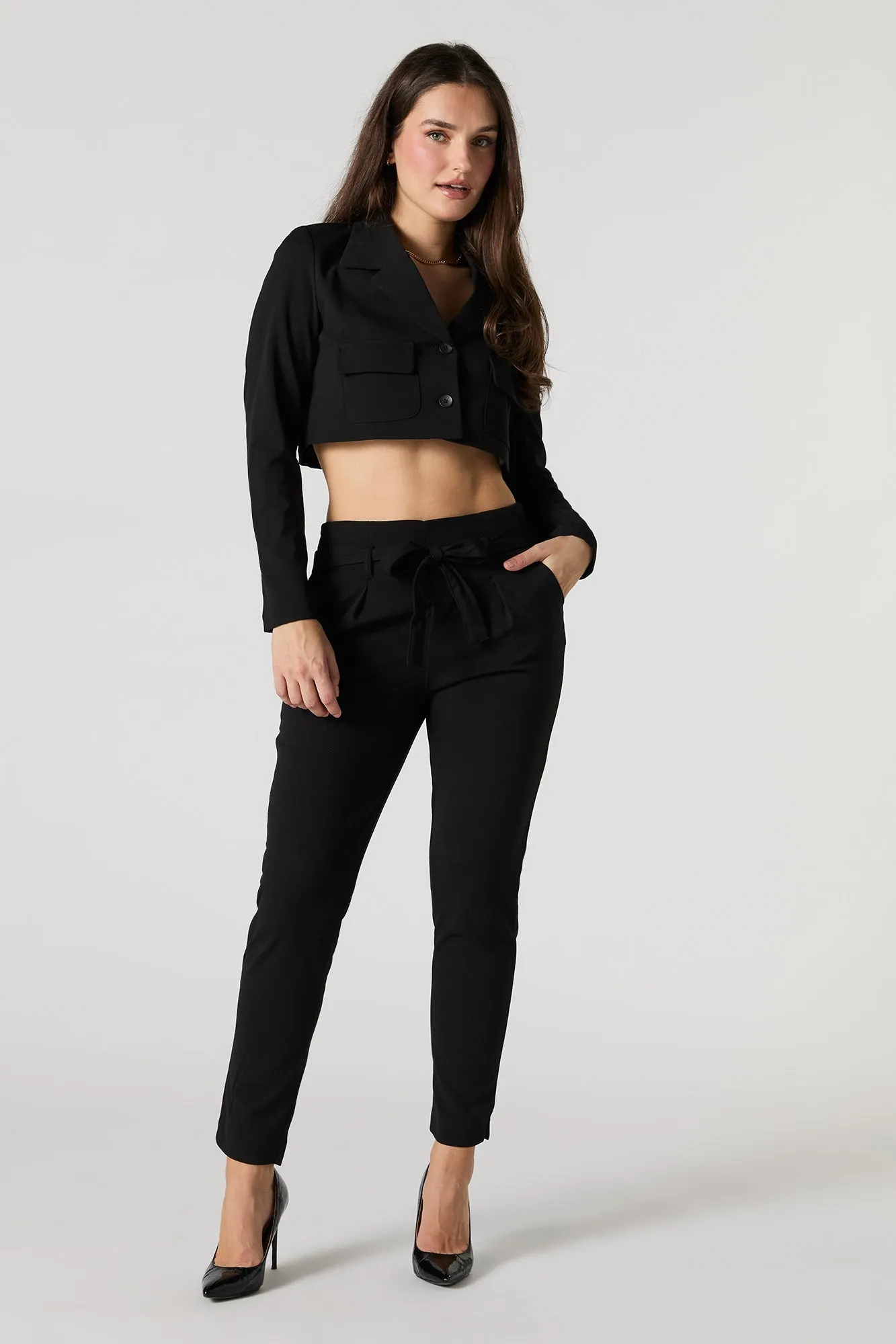 Belted Slim Dress Pant sold by Urban Planet product image thumbnail 4