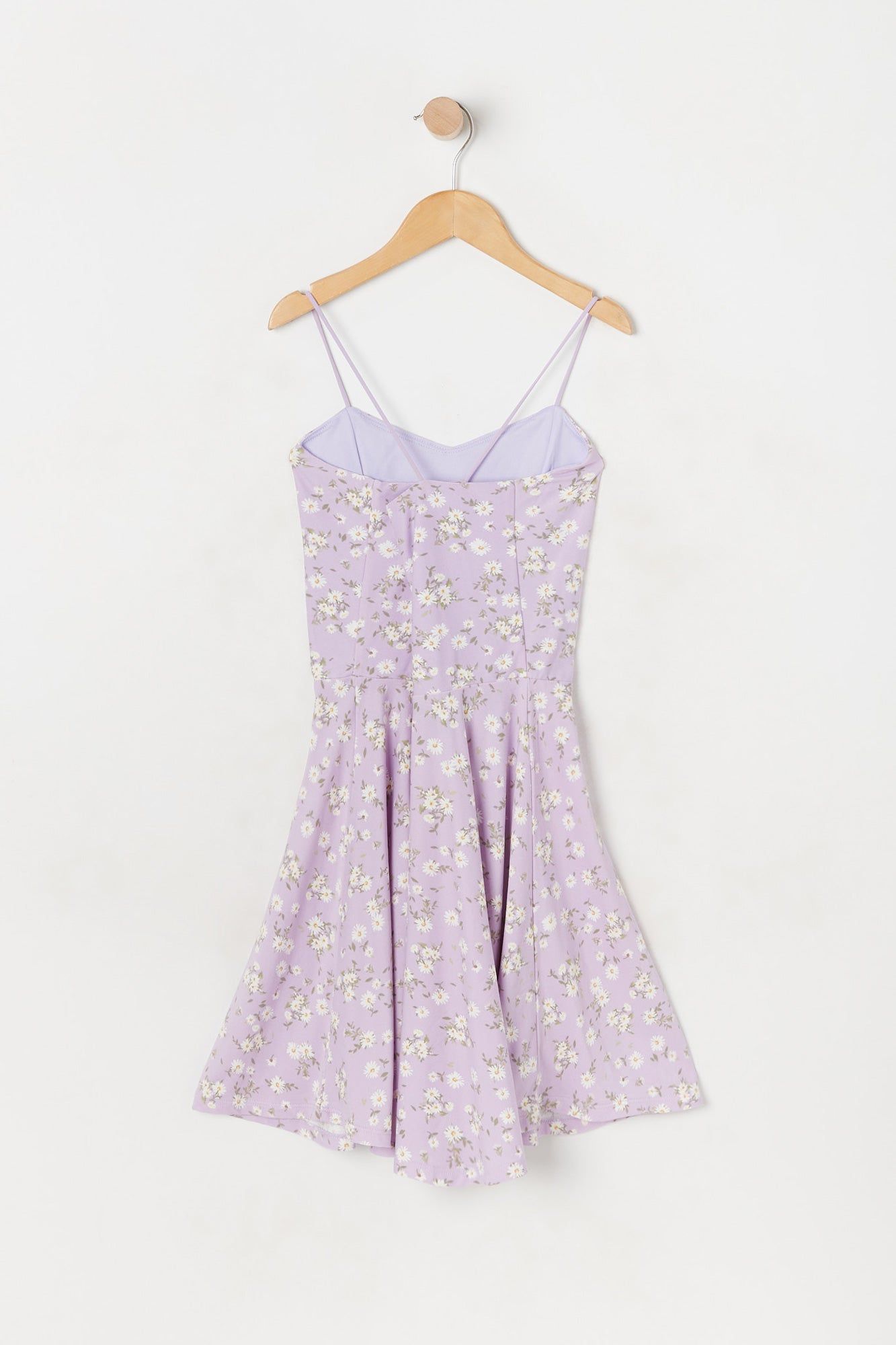 Girls Lilac Floral Skater Dress sold by Urban Planet product image thumbnail 2