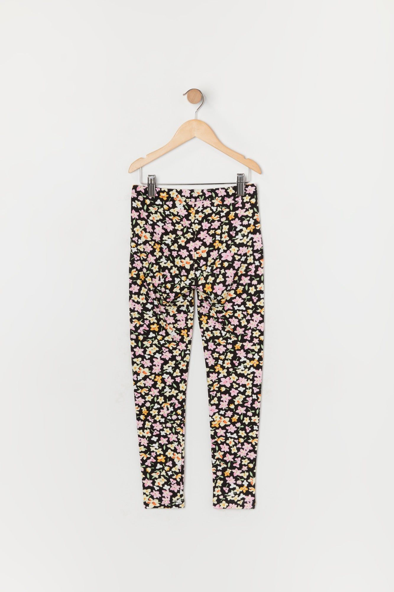 Girls Floral Print Soft Fleece Legging sold by Urban Planet product image thumbnail 2