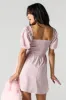 Smocked Puff Sleeve Mini Dress sold by Urban Planet
