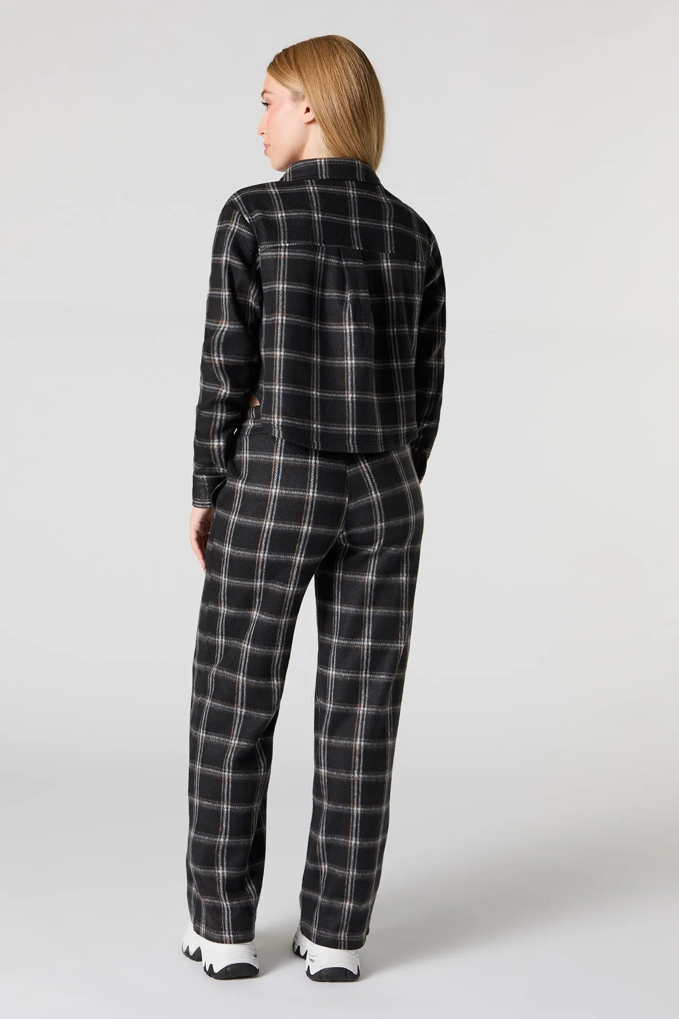 Fleece Drawstring Wide Leg Pant sold by Urban Planet product image thumbnail 3