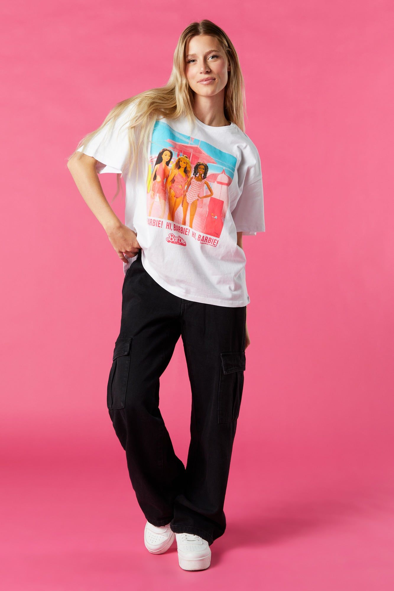 Barbie™ The Movie White Graphic Boyfriend T-Shirt sold by Urban Planet product image thumbnail 3