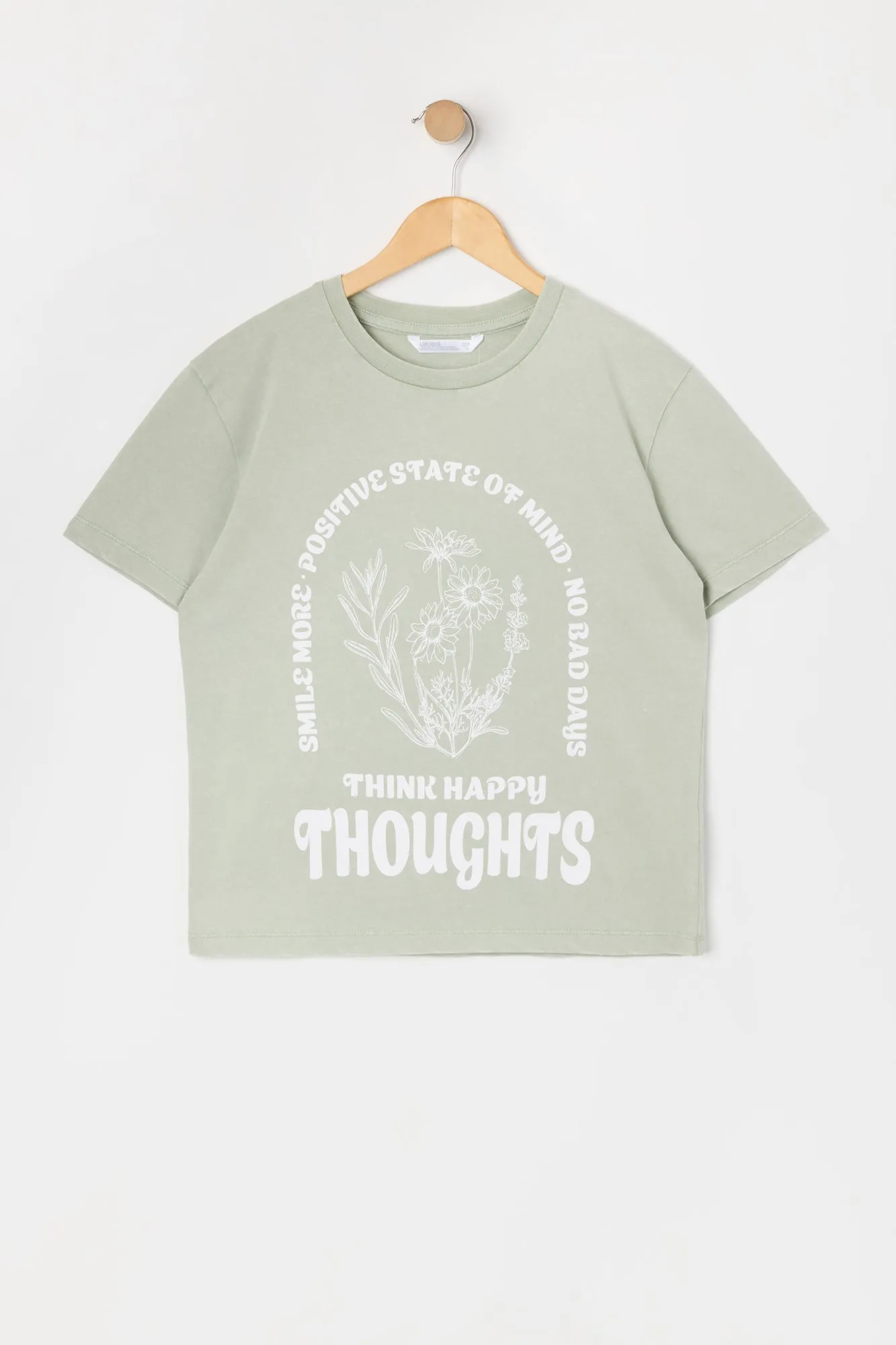 T-shirt à imprimé Happy Thoughts pour fille sold by Urban Planet