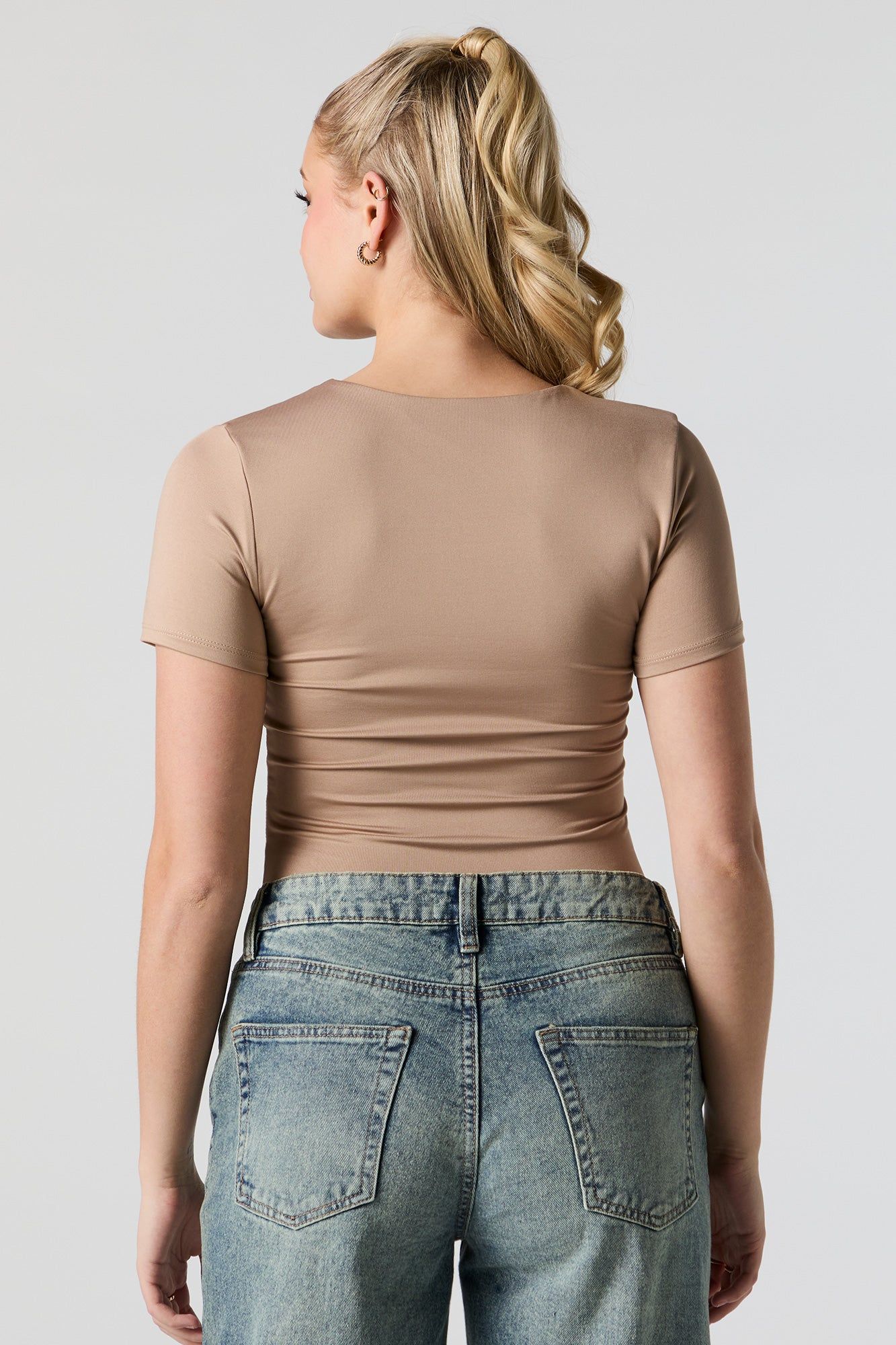 Contour Crewneck Skimmer T-Shirt sold by Urban Planet product image thumbnail 2