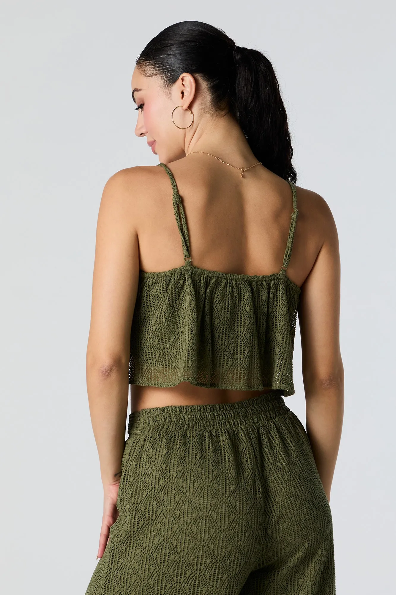 Crochet Flounce Tank sold by Urban Planet product image thumbnail 2