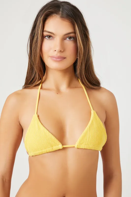 Haut de bikini bain-de-soleil côtelé sans couture sold by Urban Planet