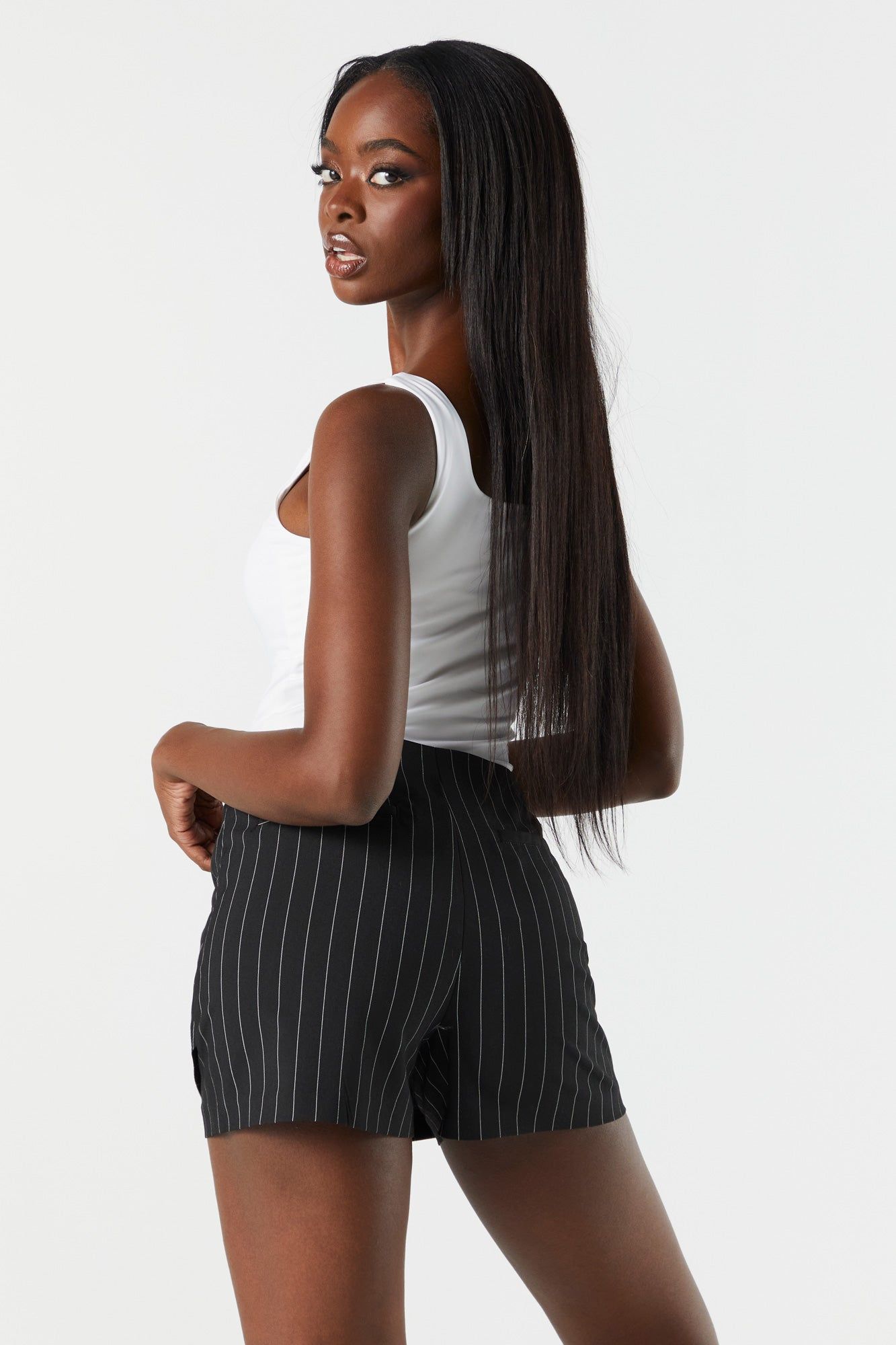 Striped Micro Mini Skort sold by Urban Planet product image thumbnail 2