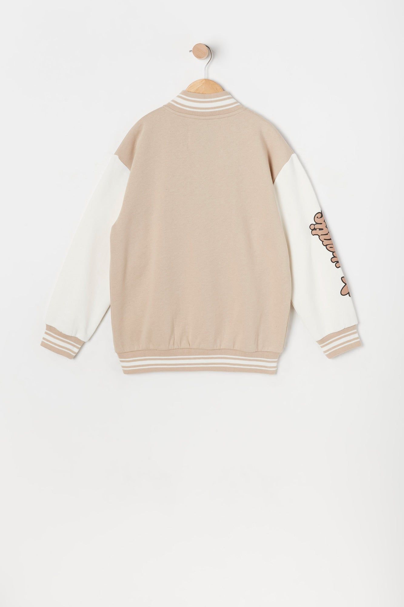 Girls Chenille All Stars Fleece Varsity Jacket sold by Urban Planet product image thumbnail 2