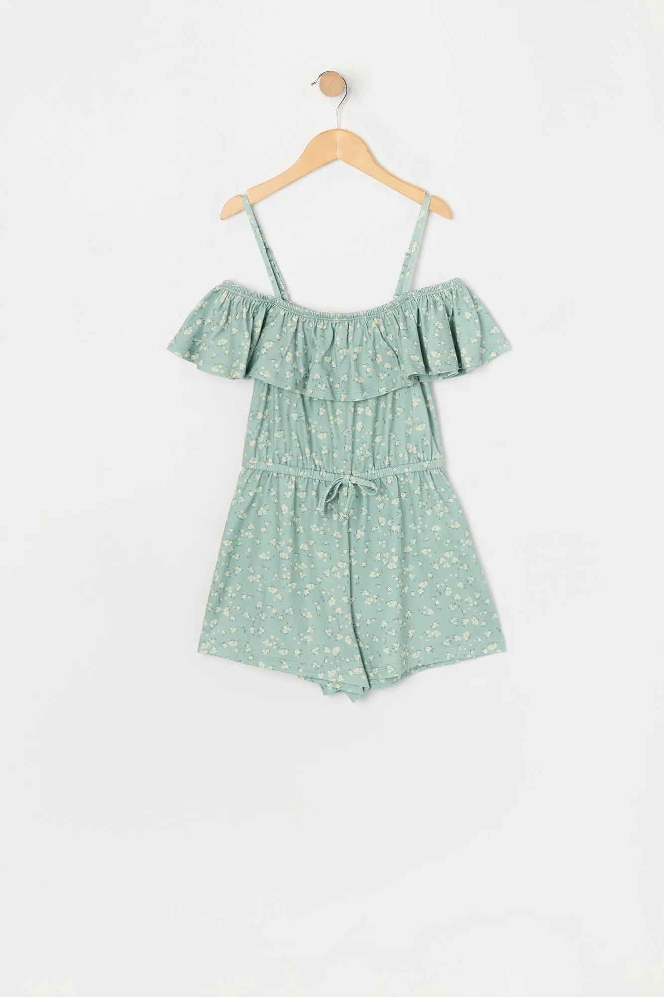 Girls Floral Off Shoulder Romper sold by Urban Planet product image thumbnail 5