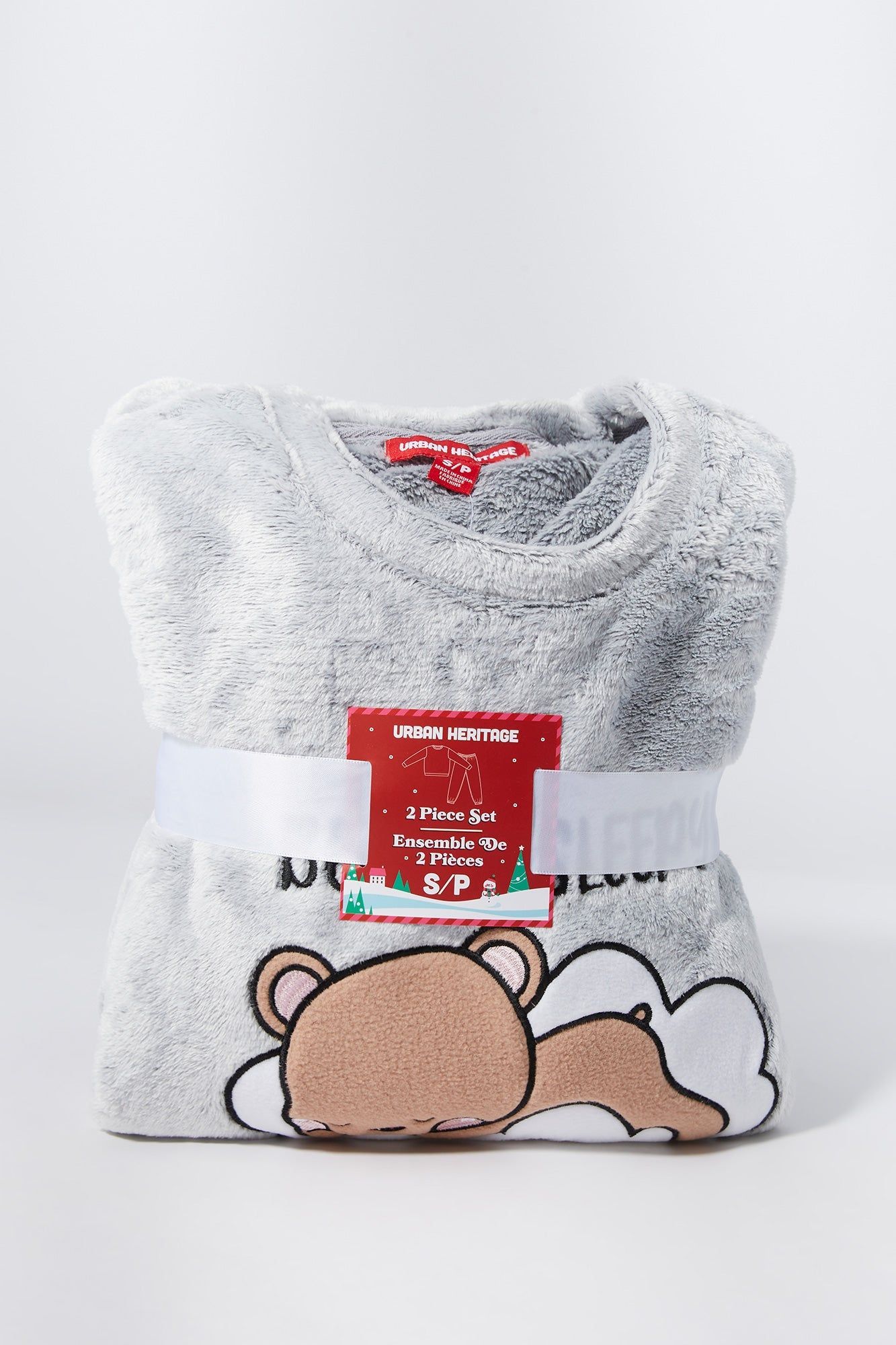 Beary Sleepy Plush 2 Piece Pajama Set sold by Urban Planet product image thumbnail 4