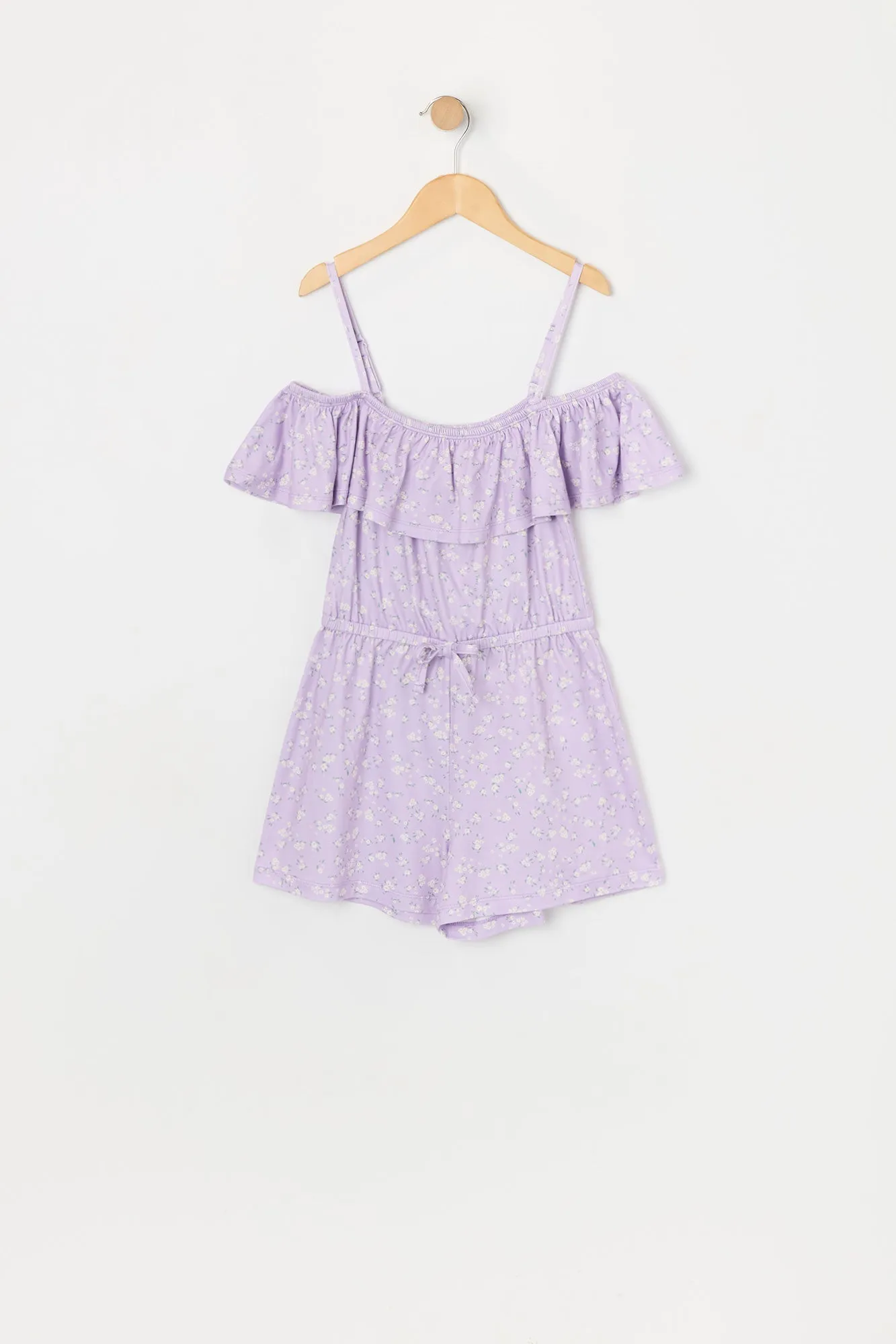 Girls Floral Off Shoulder Romper sold by Urban Planet