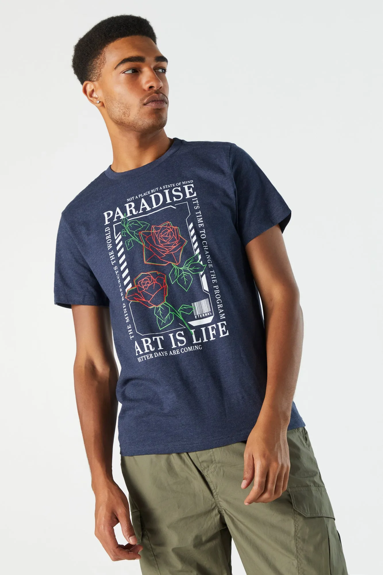 Art Is Life Graphic T-Shirt sold by Urban Planet product image thumbnail 2