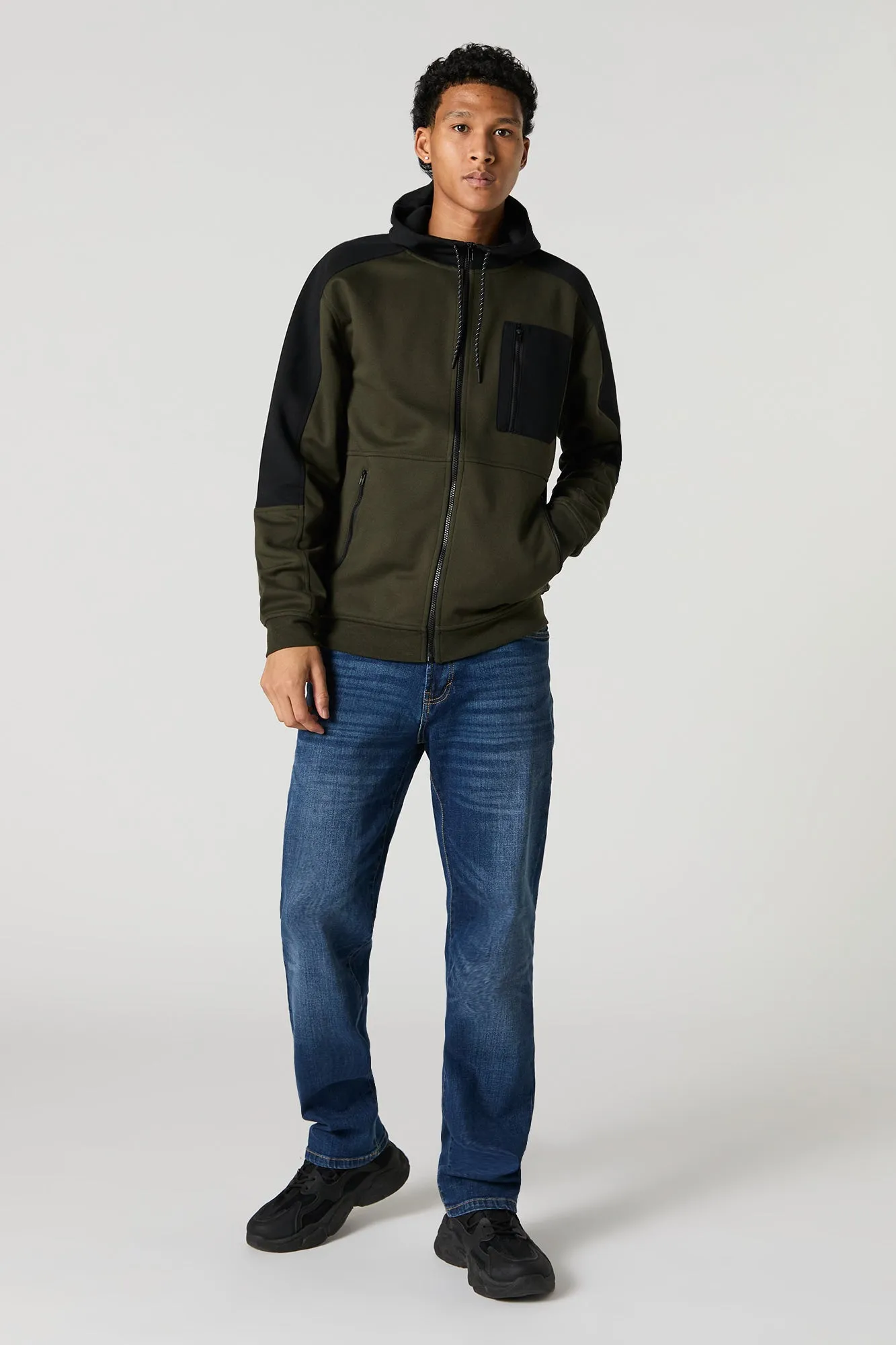 Active Colourblock Zip-Up Hoodie sold by Urban Planet product image thumbnail 3