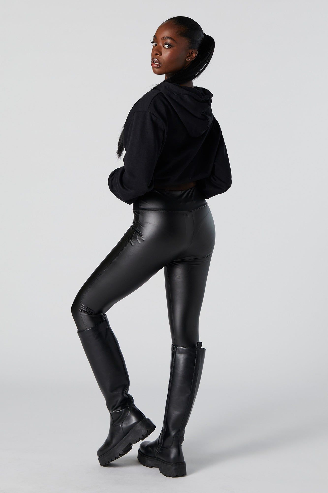 Faux Leather Stretch Legging sold by Urban Planet product image thumbnail 3