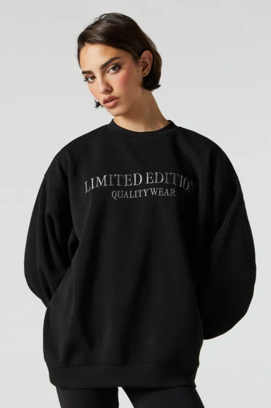 Limited Edition Embroidered Fleece Sweatshirt sold by Urban Planet