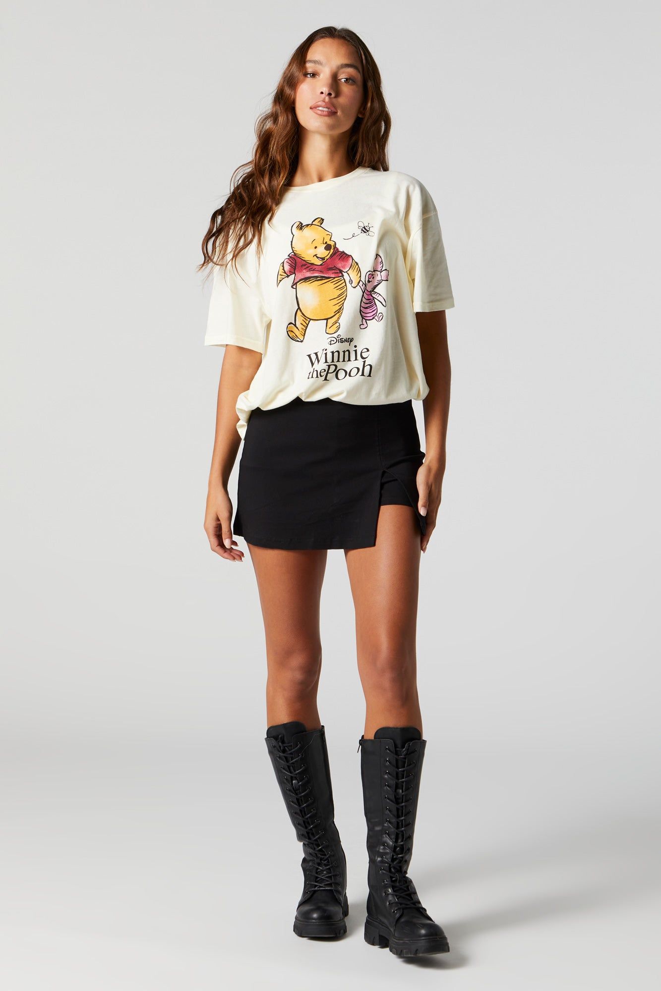 Winnie The Pooh Graphic Boyfriend T-Shirt sold by Urban Planet product image thumbnail 3