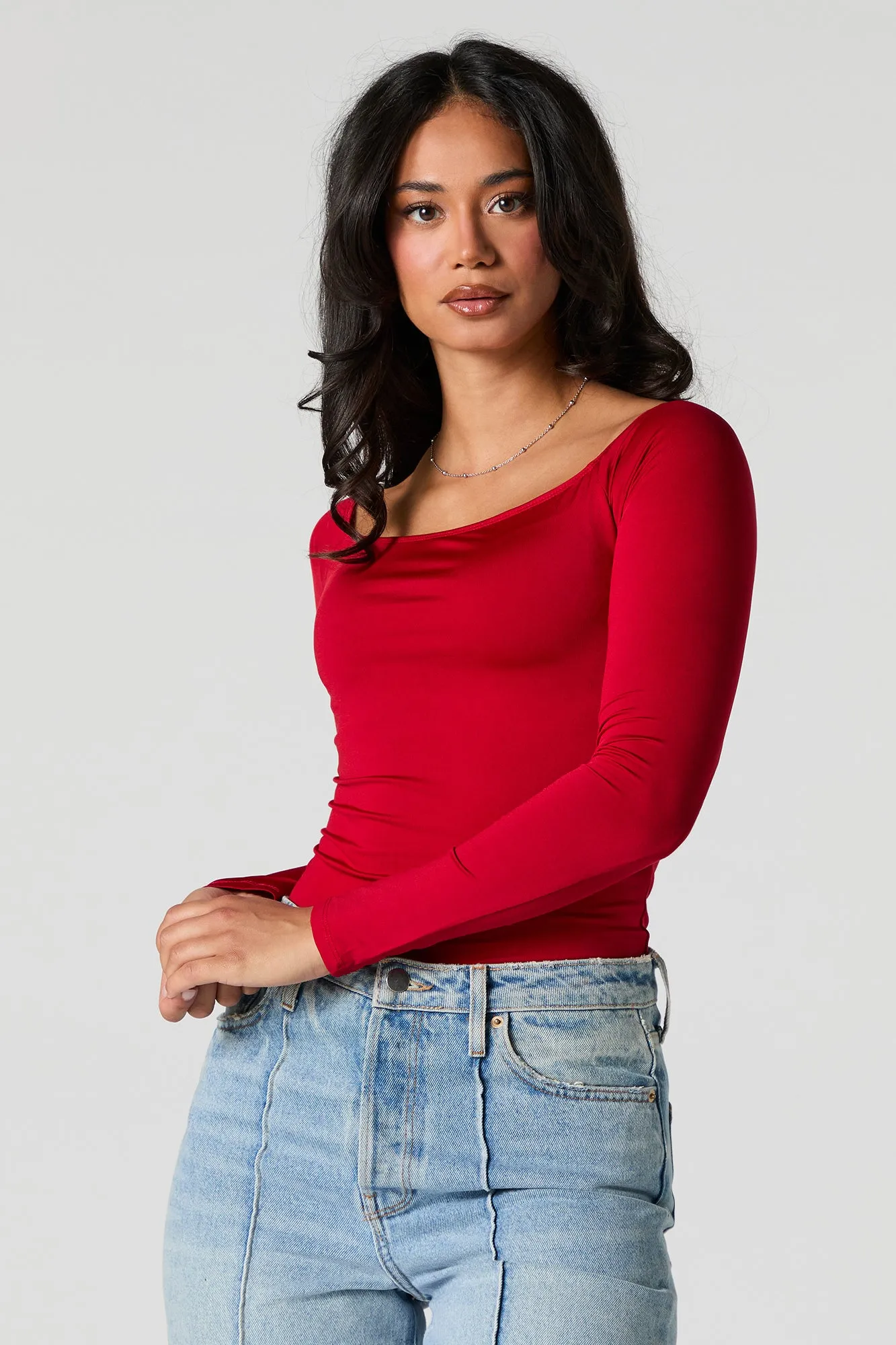 Contour Boat Neck Bodysuit sold by Urban Planet