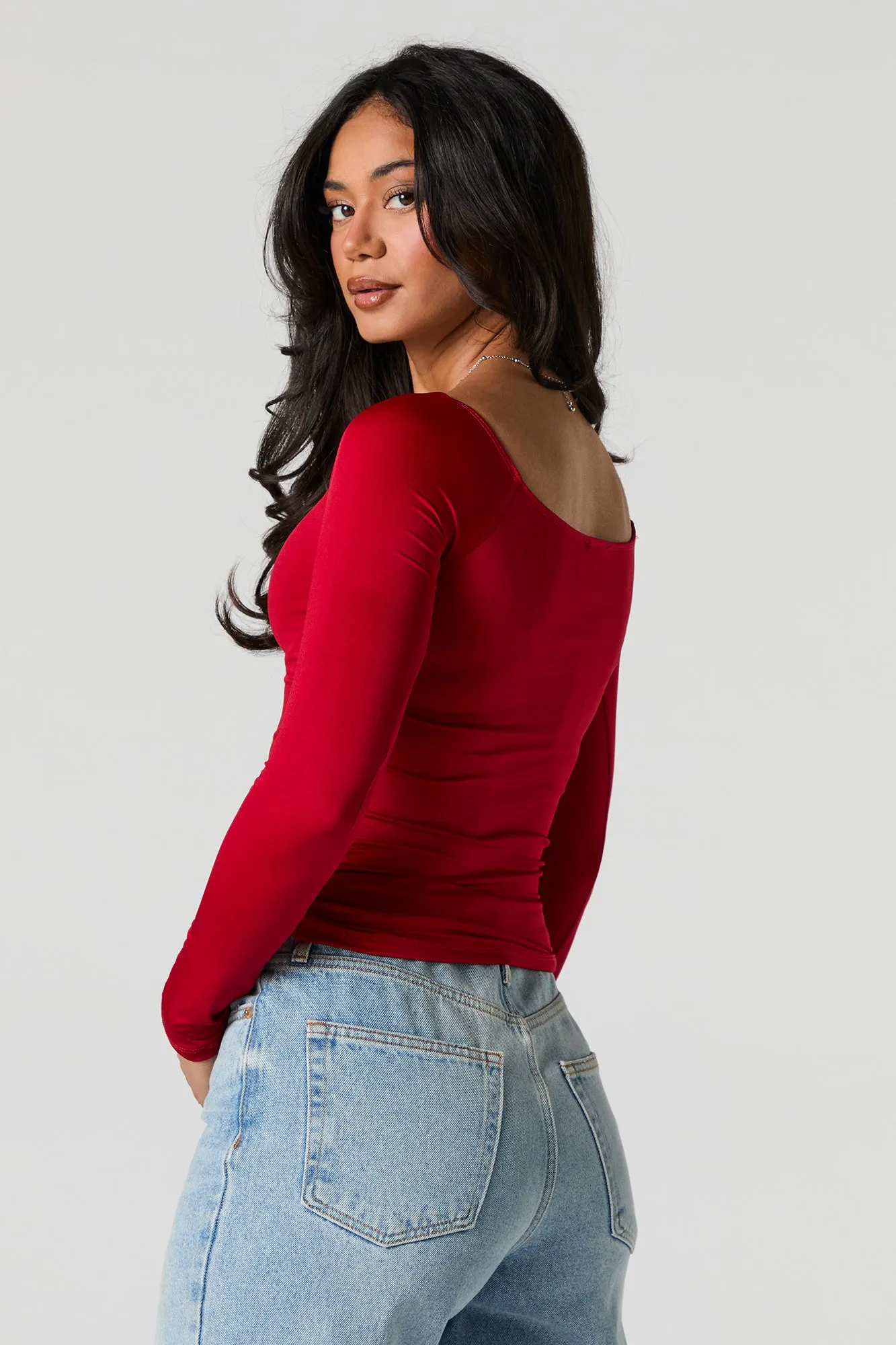 Contour Boat Neck Bodysuit sold by Urban Planet product image thumbnail 2