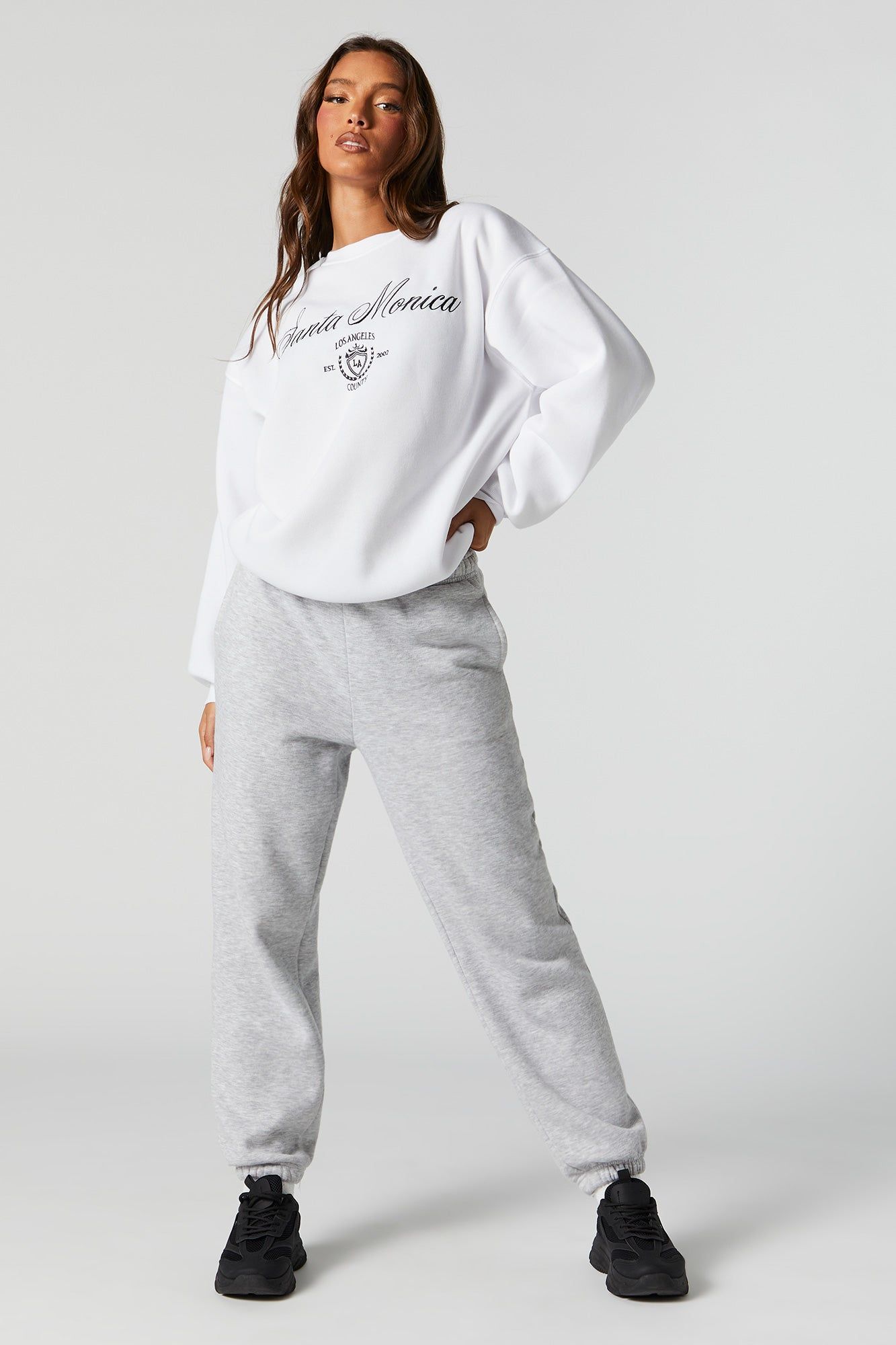 Santa Monica Embroidered Sweatshirt sold by Urban Planet product image thumbnail 3