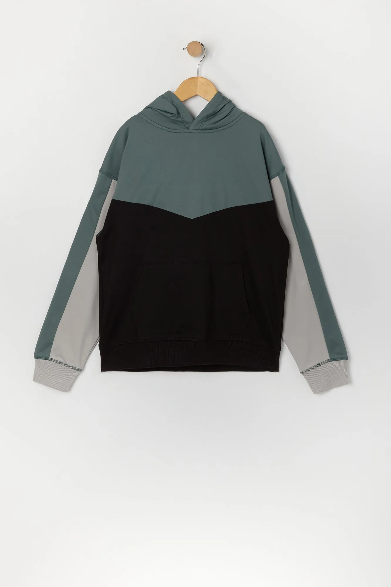 Boys Active Soft Colourblock Hoodie sold by Urban Planet