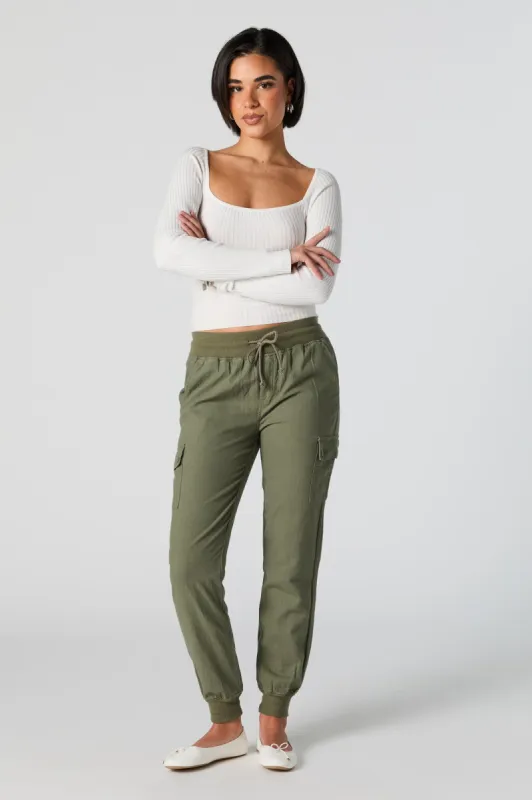 Linen Cargo Jogger sold by Urban Planet