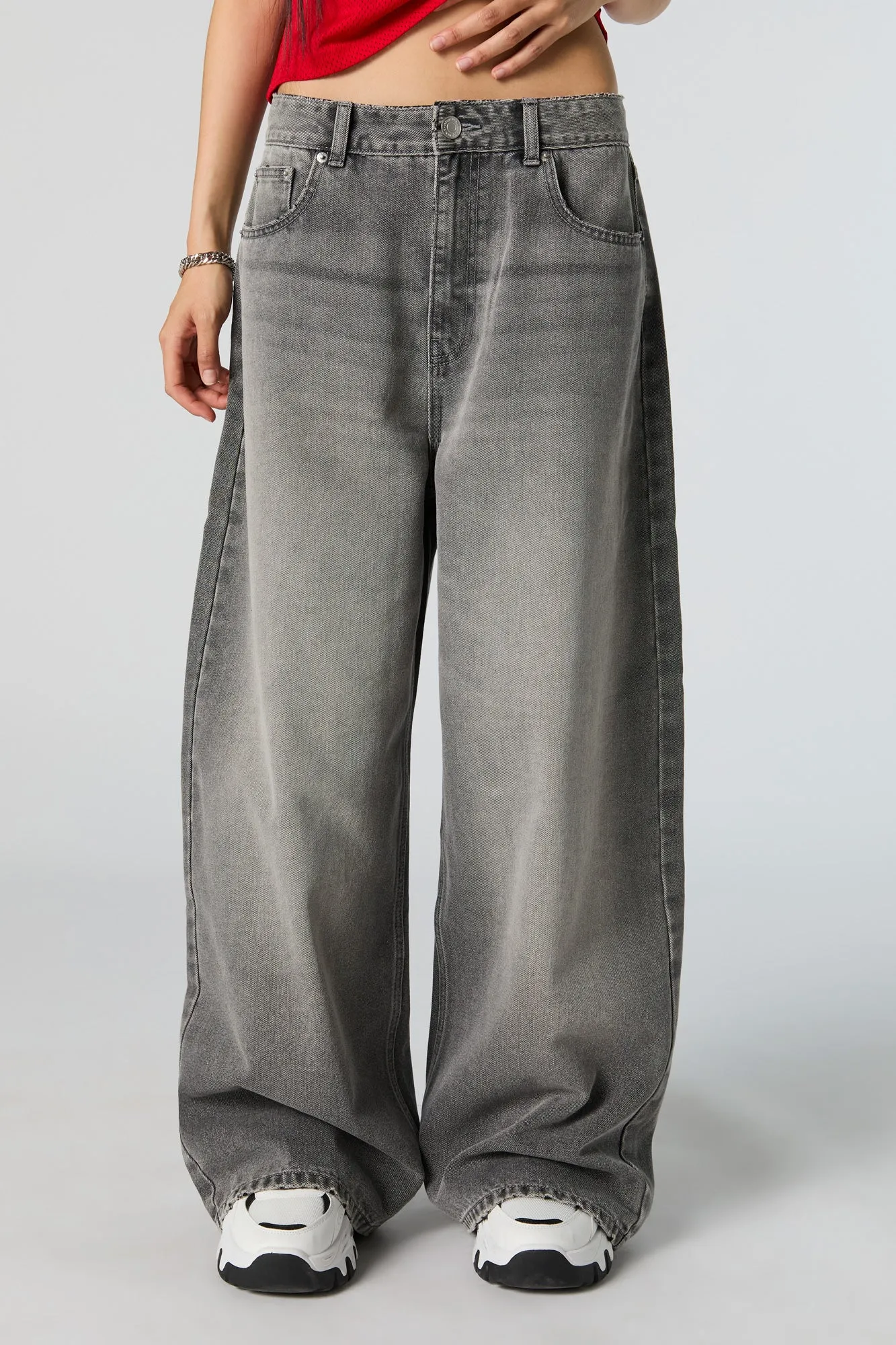 Jean surdimensionné ample à jambe large sold by Urban Planet product image thumbnail 2