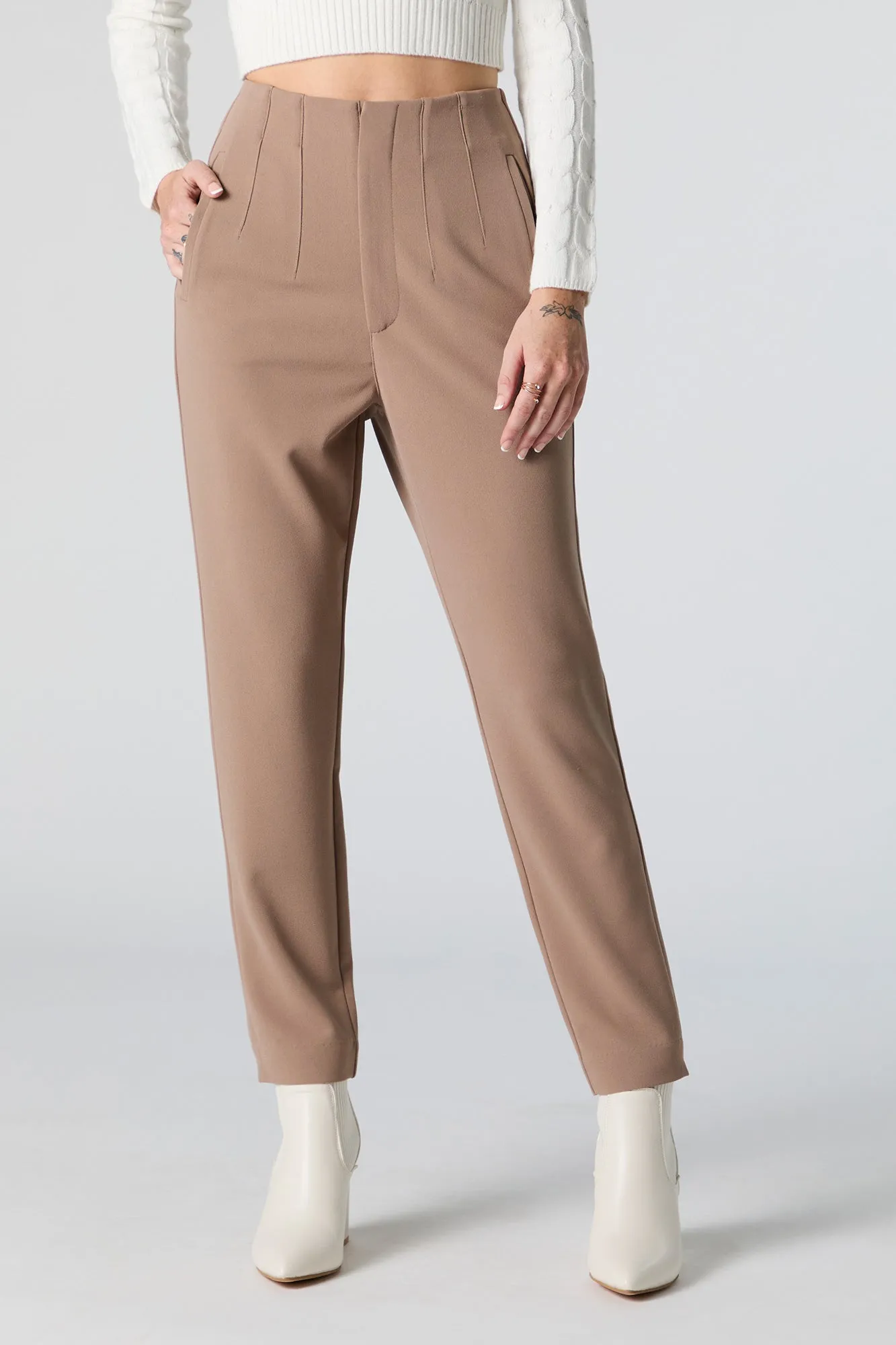 Pantalon habillé mince en crêpe sold by Urban Planet product image thumbnail 2