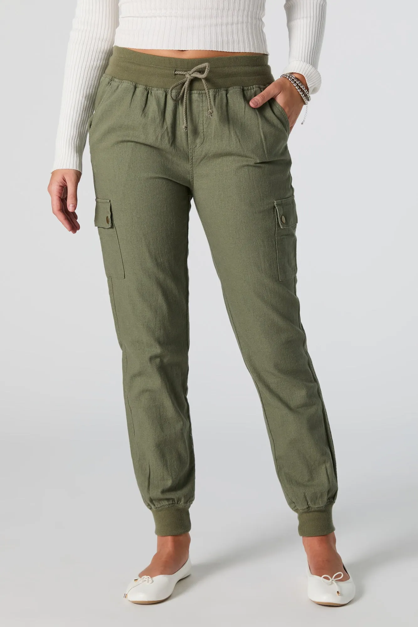 Linen Cargo Jogger sold by Urban Planet product image thumbnail 2