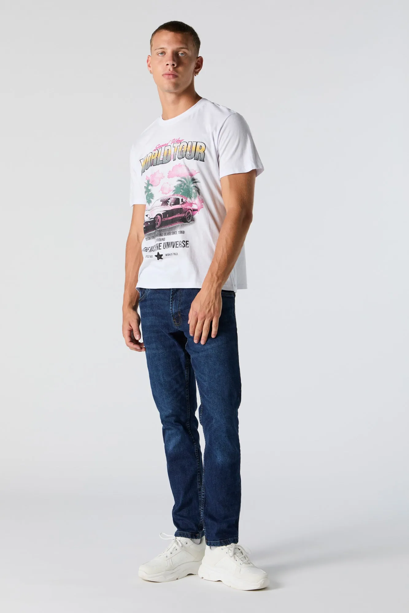 Speedway World Tour Graphic T-Shirt sold by Urban Planet product image thumbnail 3