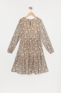 Girls Floral Long Sleeve Tiered Dress sold by Urban Planet