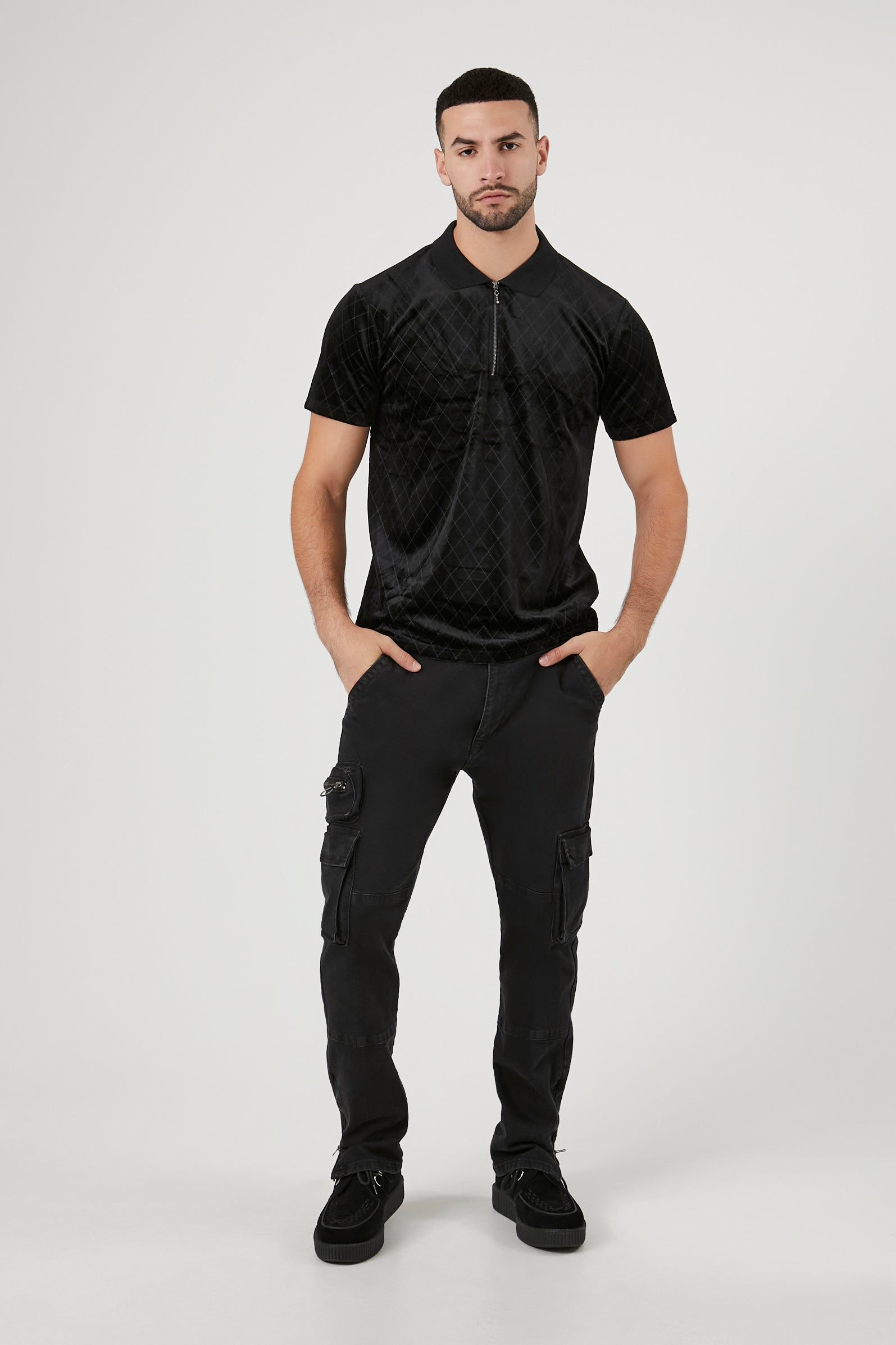 Haut en velours avec quart de fermeture à glissière sold by Urban Planet product image thumbnail 4