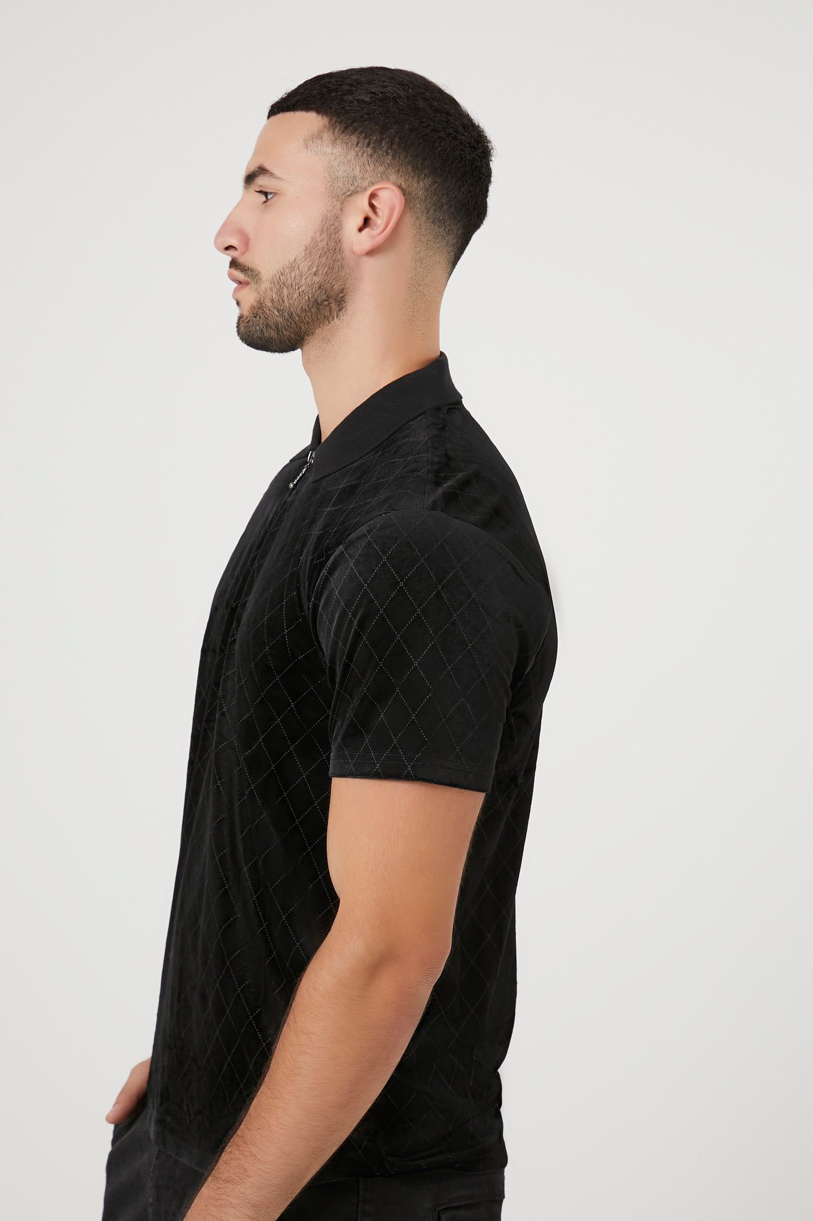 Haut en velours avec quart de fermeture à glissière sold by Urban Planet product image thumbnail 2