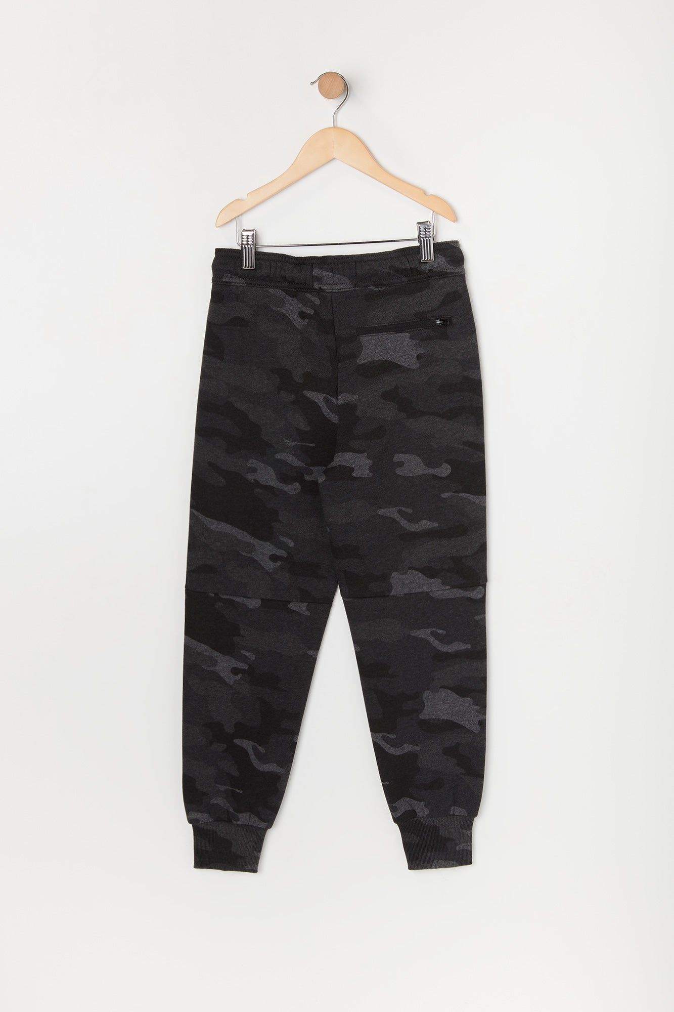 Boys Camo Fleece Zip Pocket Jogger sold by Urban Planet product image thumbnail 2