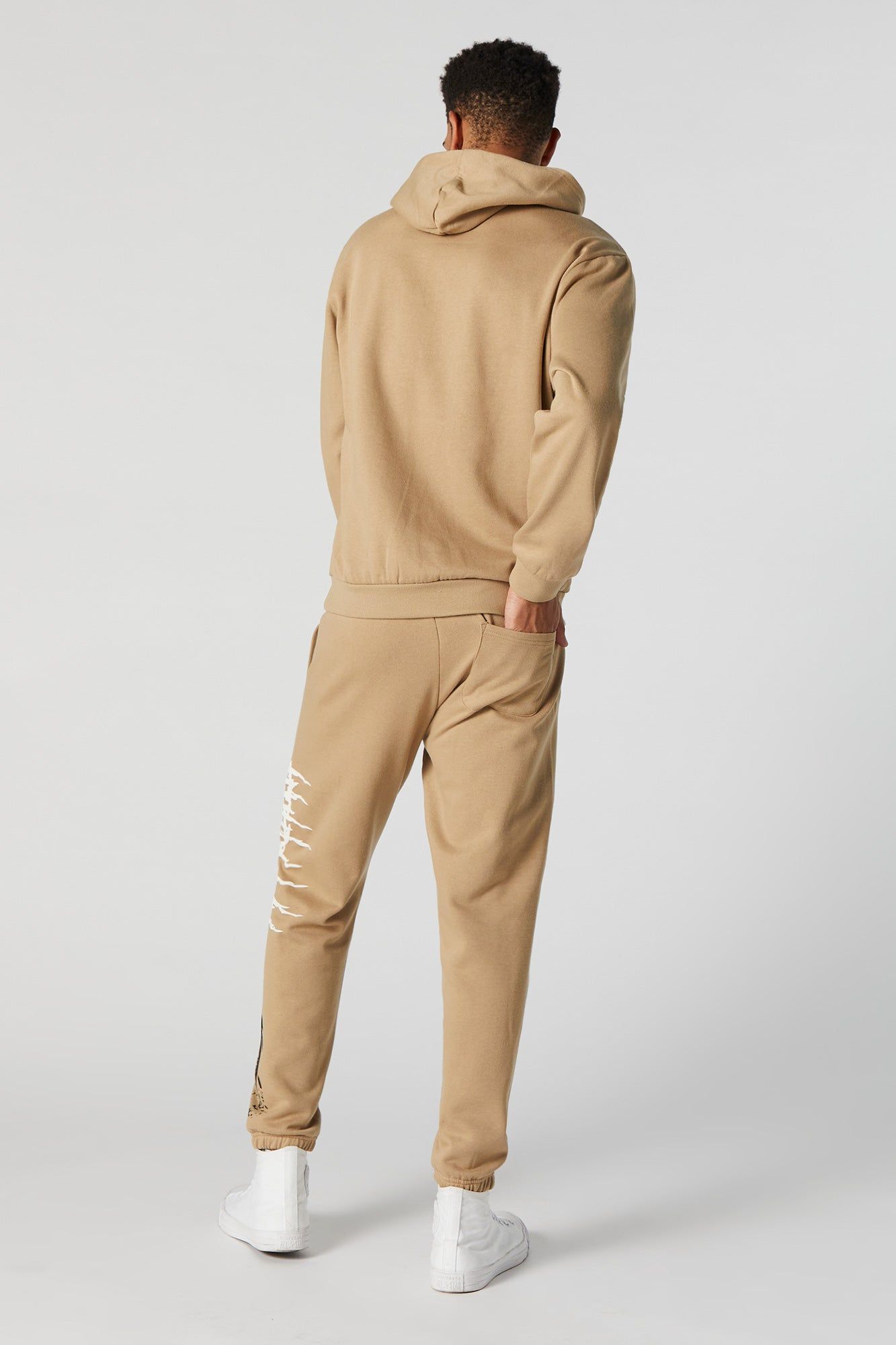 Howling Wolf Graphic Fleece Jogger sold by Urban Planet product image thumbnail 3