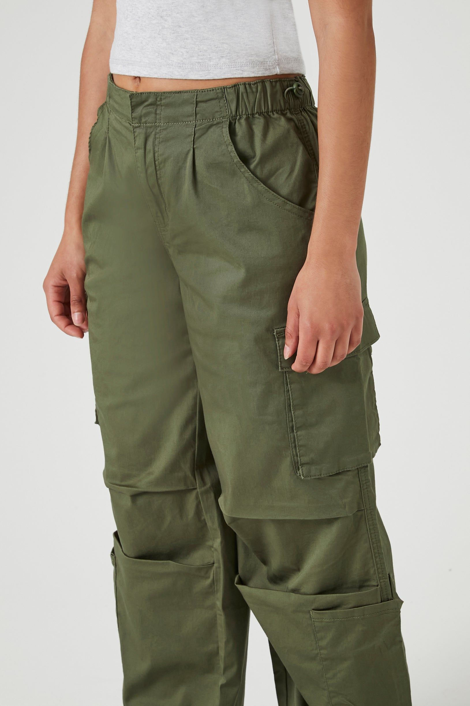 Pantalon cargo parachute en sergé sold by Urban Planet product image thumbnail 5