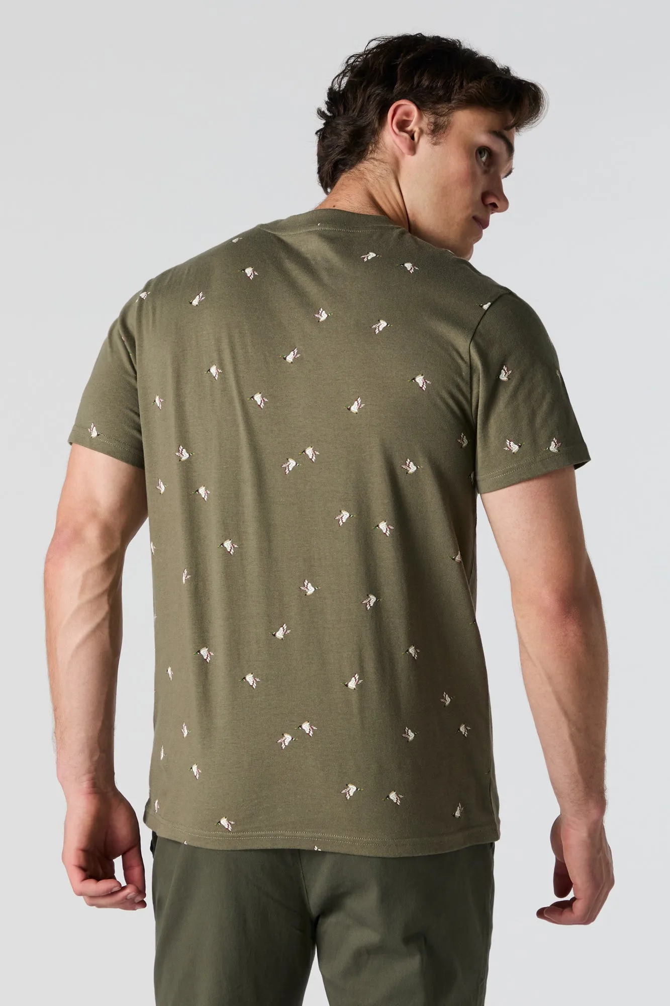 T-shirt avec micromotif de canards sold by Urban Planet product image thumbnail 2