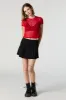 Mesh Rhinestone Graphic Cropped T-Shirt sold by Urban Planet